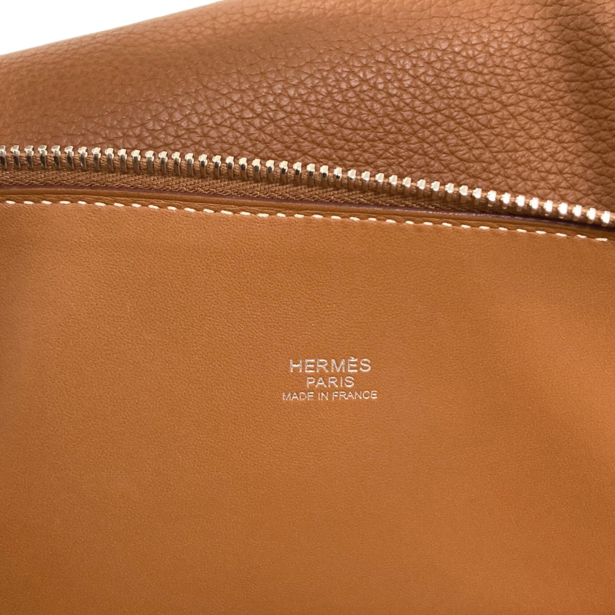 Hermes Bolide Gold Togo Leather Handbag (Pre-Owned)