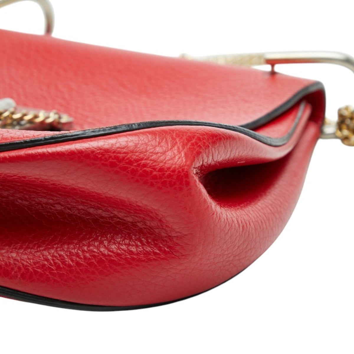 Chloé Red Color Leather Shoulder Bag (Pre-Owned)