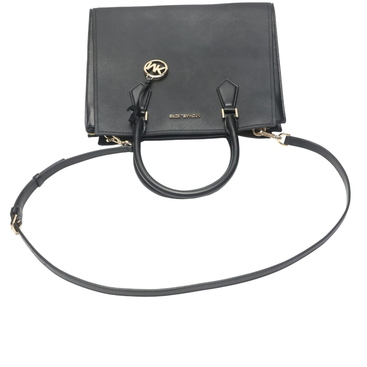 Michael Kors Black Leather Tote Bag (Pre-Owned)