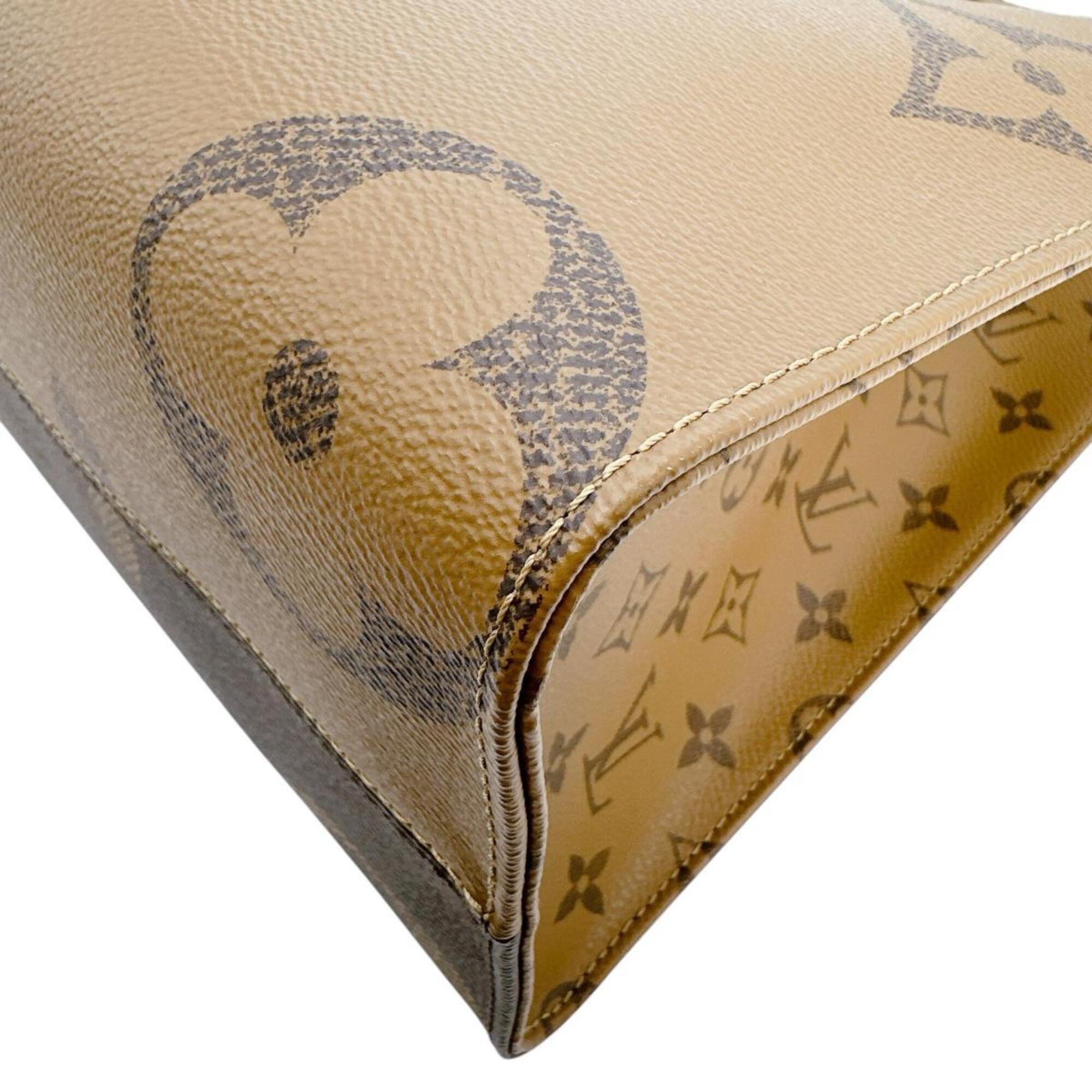 Louis Vuitton Brown Monogram Canvas Handbag Tote Bag (Pre-Owned)