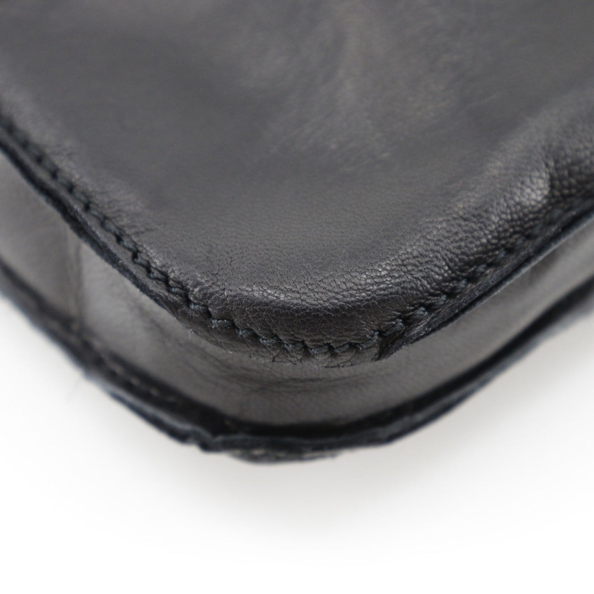 Hermes Black Leather Shoulder Bag (Pre-Owned)