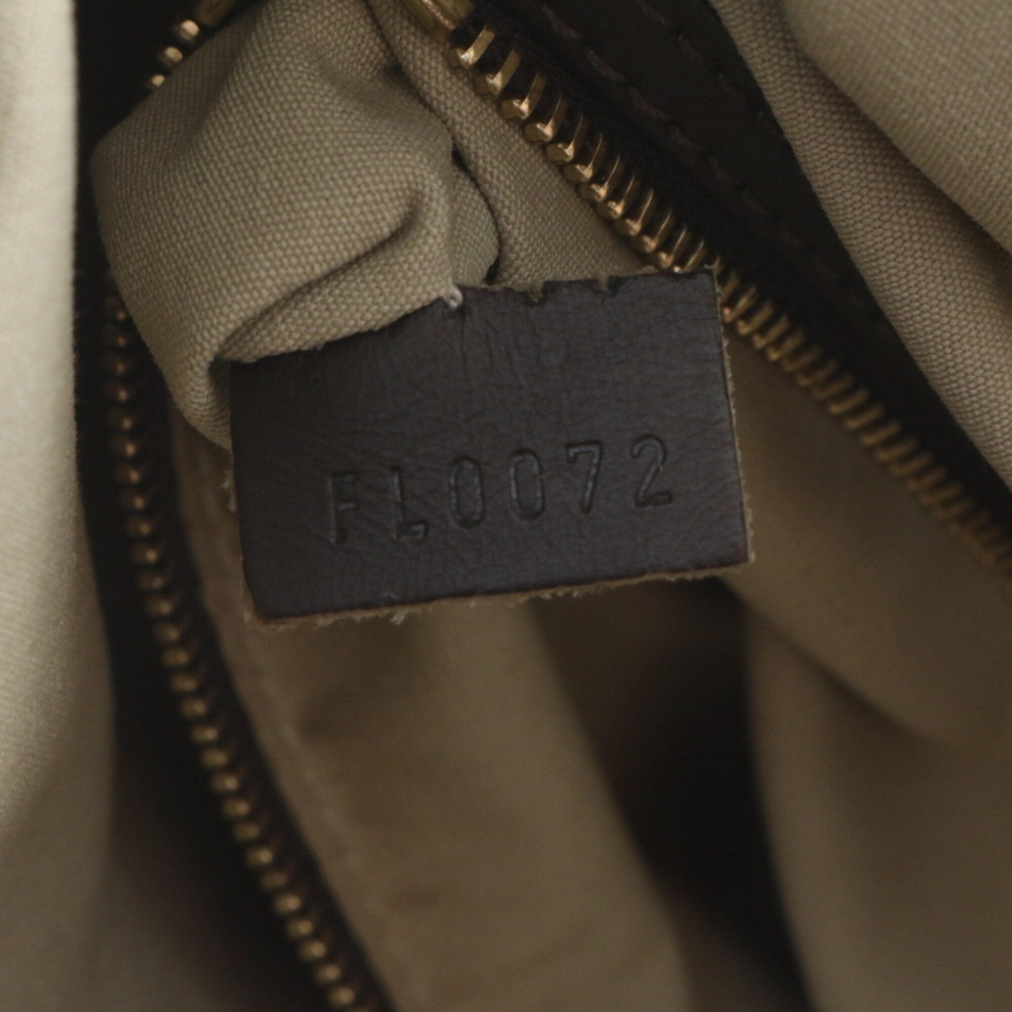 Louis Vuitton Khaki Monogram Leather Canvas Handbag Tote Bag (Pre-Owned)