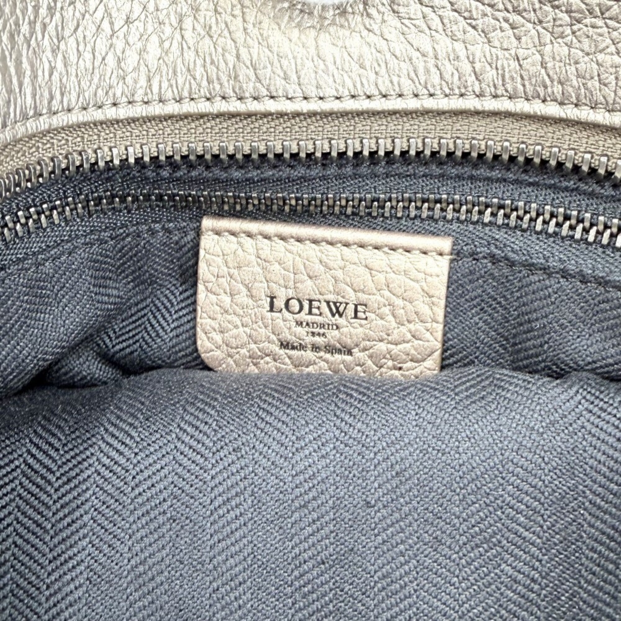 Loewe Gold Leather Handbag Tote Bag (Pre-Owned)