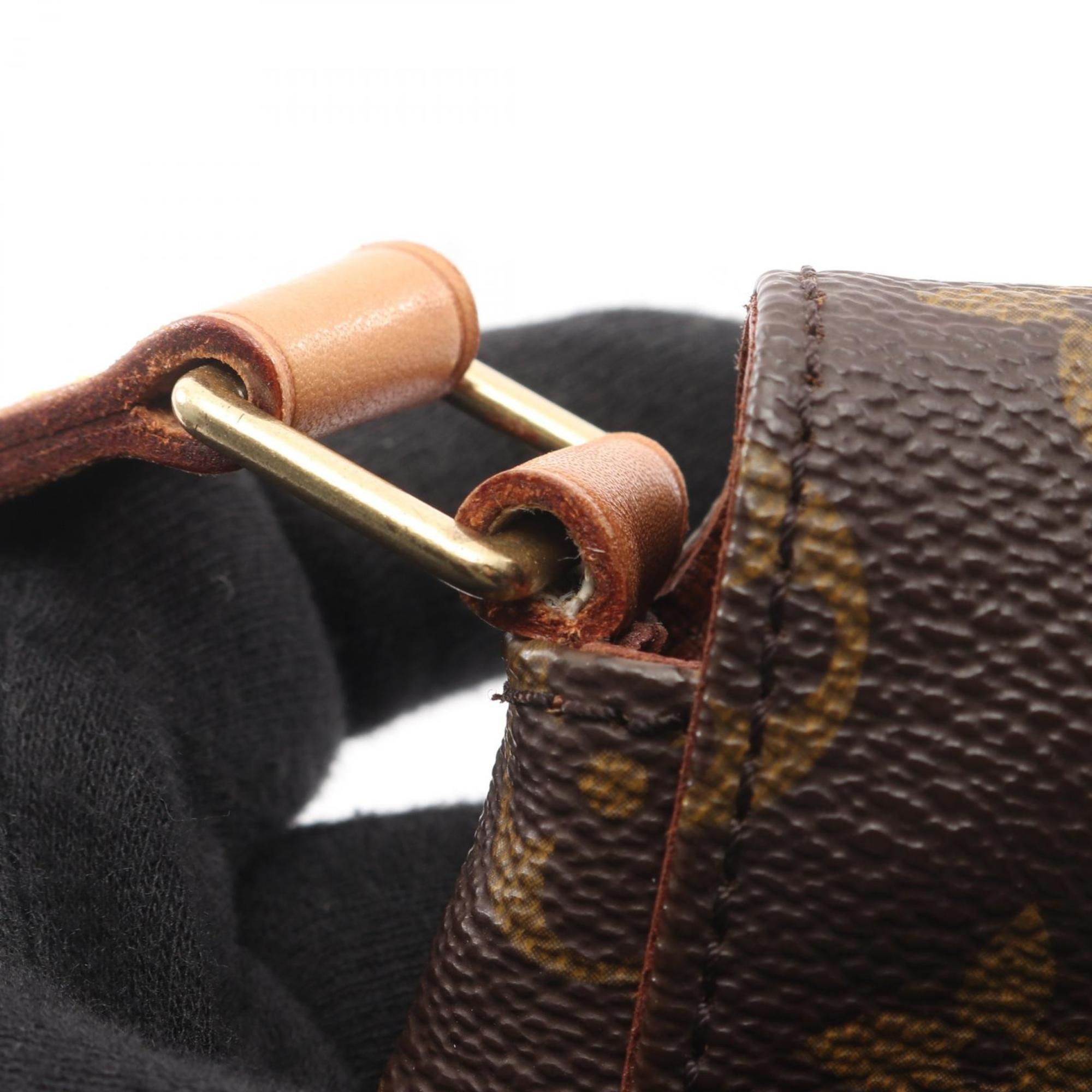 Louis Vuitton Brown Monogram Coated Canvas Leather Shoulder Bag (Pre-Owned)