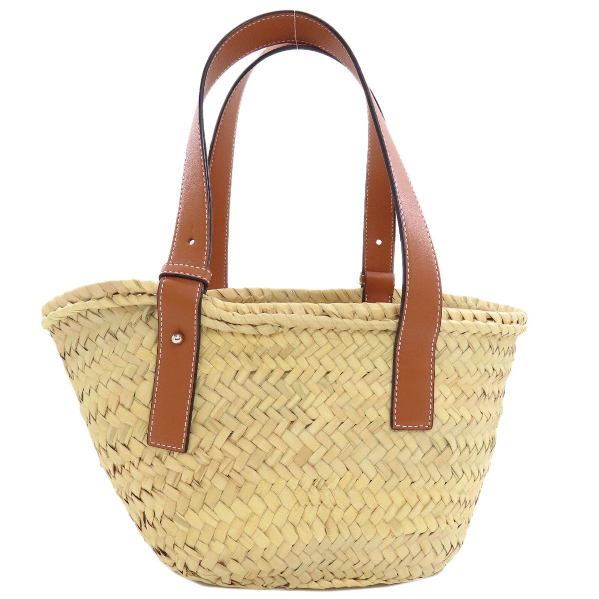 Loewe Brown Leather Basket Tote Bag (Pre-Owned)