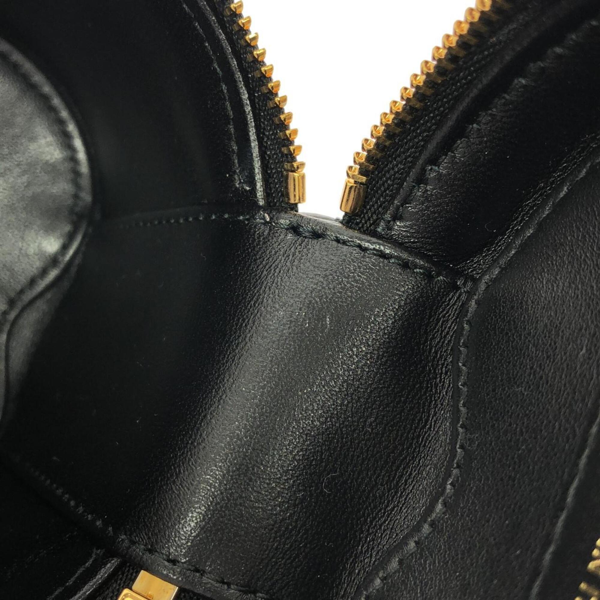 Christian Dior Black Leather Shoulder Bag (Pre-Owned)