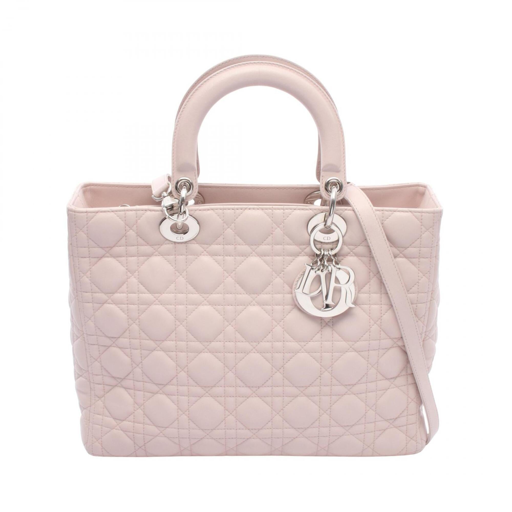 Christian Dior Pink Leather Handbag (Pre-Owned)