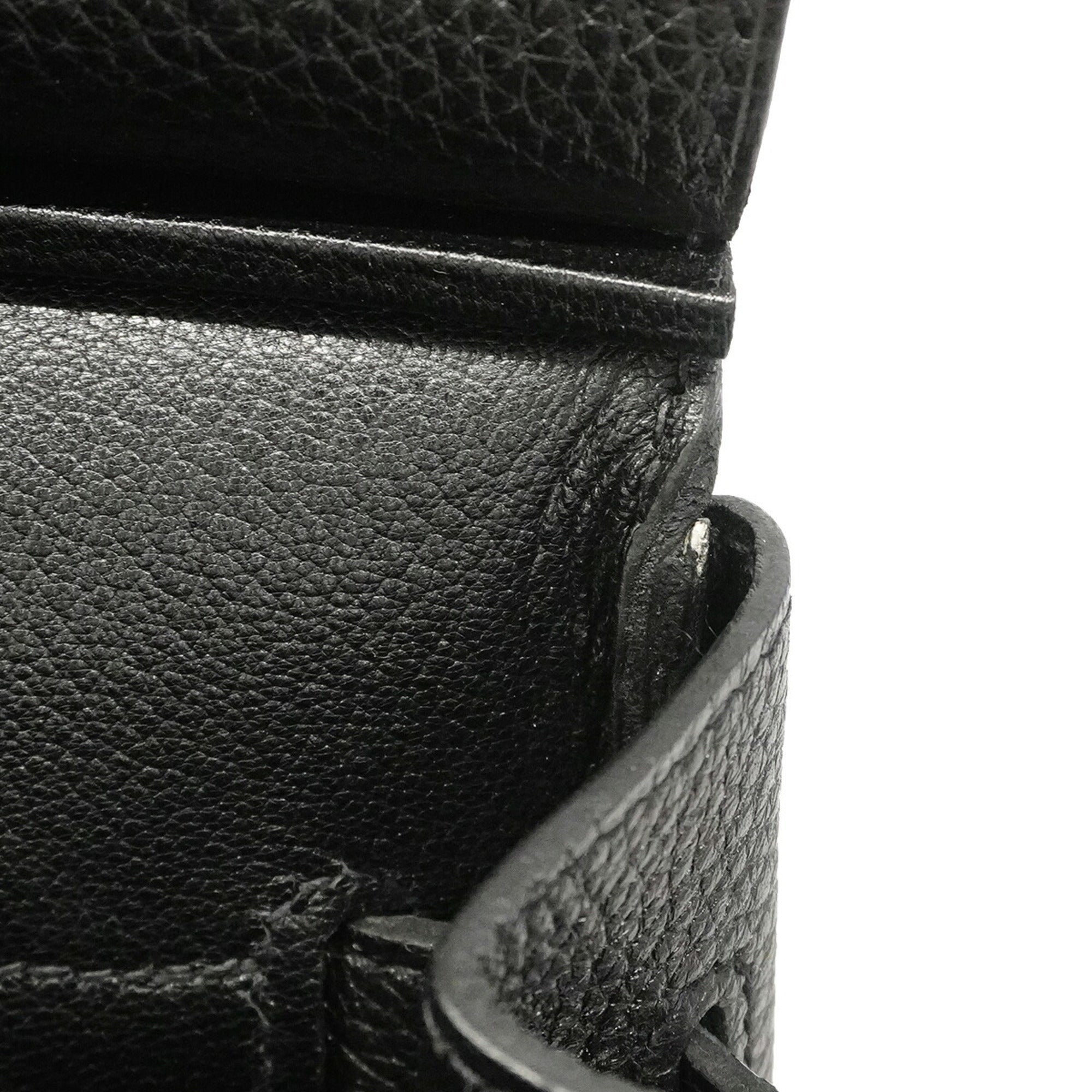Hermes Black Togo Leather Handbag (Pre-Owned)