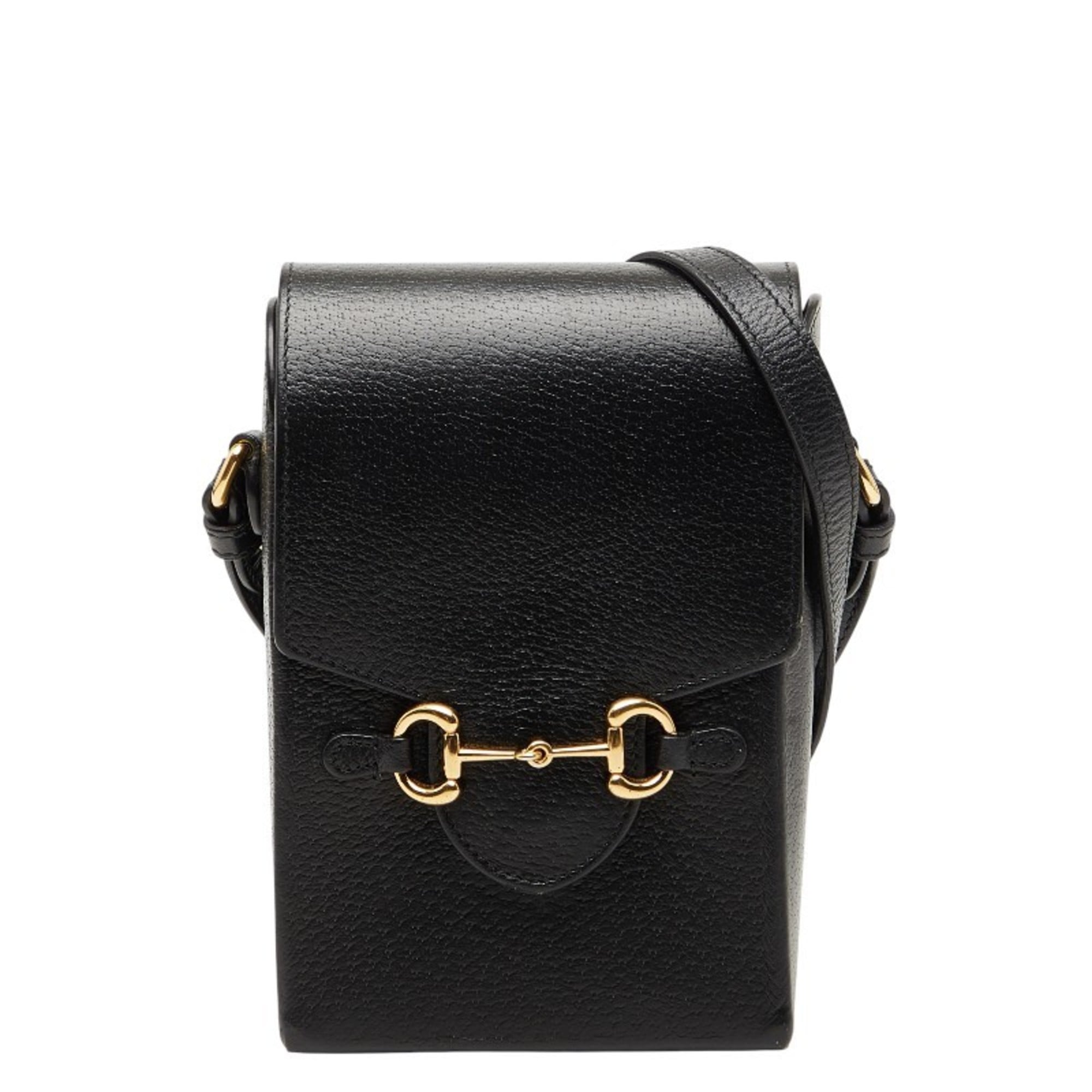 Gucci Black Leather Shoulder Bag (Pre-Owned)