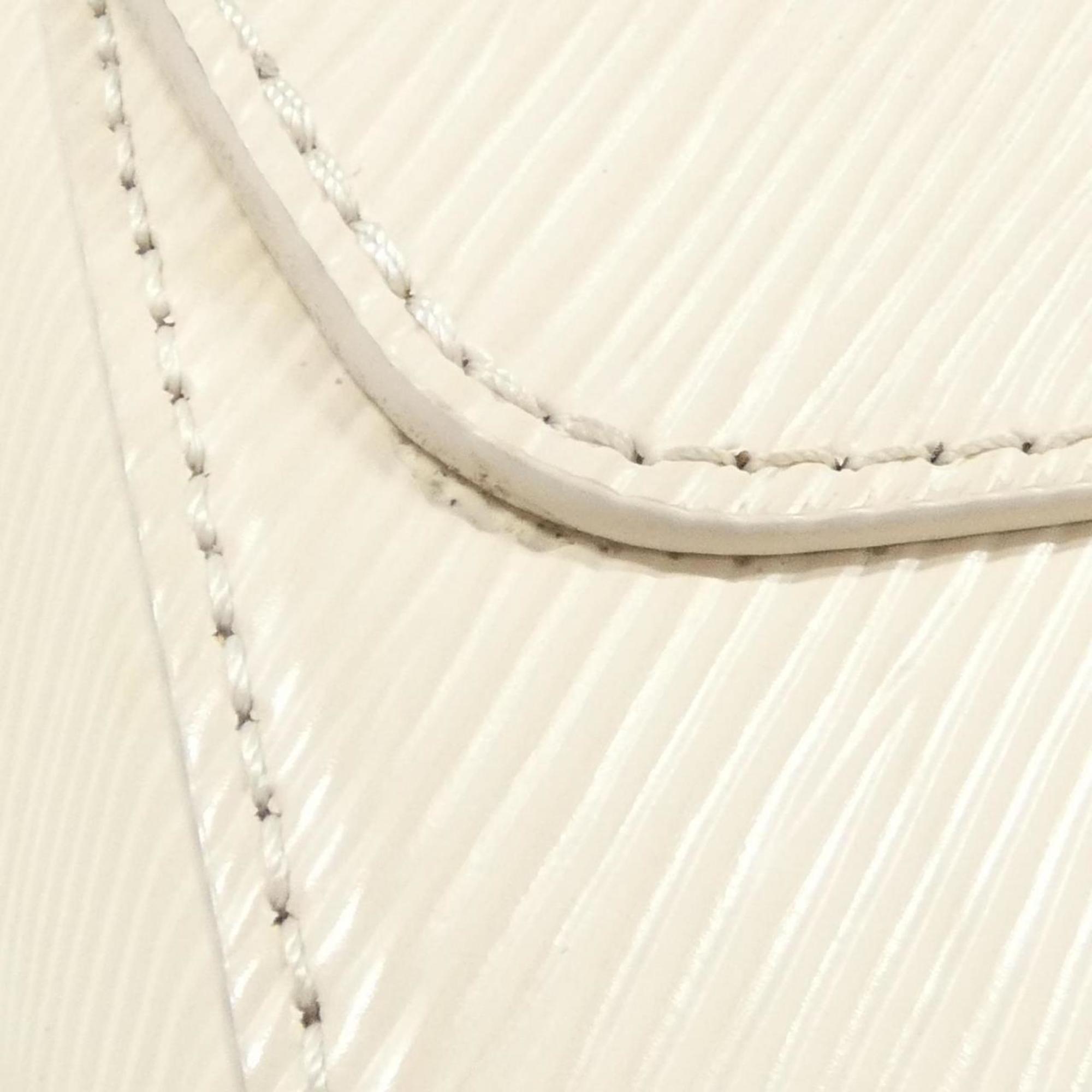 Louis Vuitton Beige White Leather Shoulder Bag (Pre-Owned)