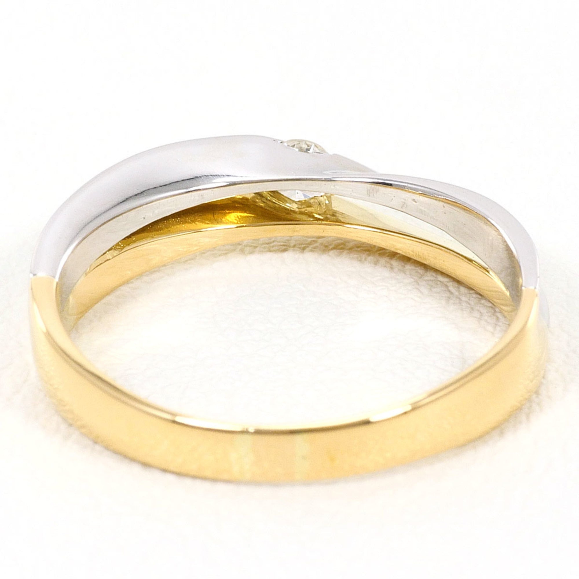 Unbranded Platinum Yellow Gold Yellow Gold (18K) Platinum 900 Band Ring (Pre-Owned)