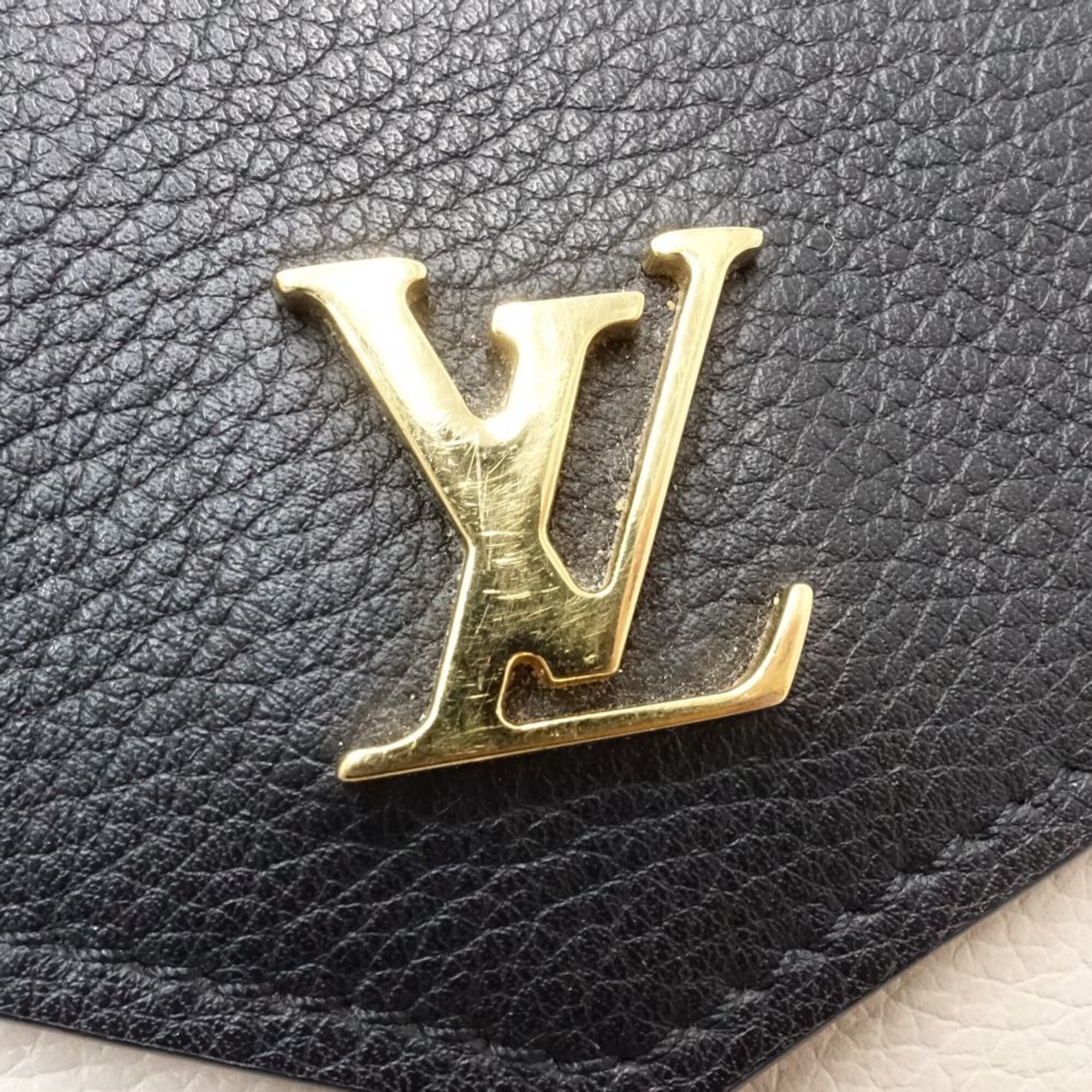 Louis Vuitton Beige Pink Black Cuir Ombre Leather Wallet (Tri-Fold) (Pre-Owned)