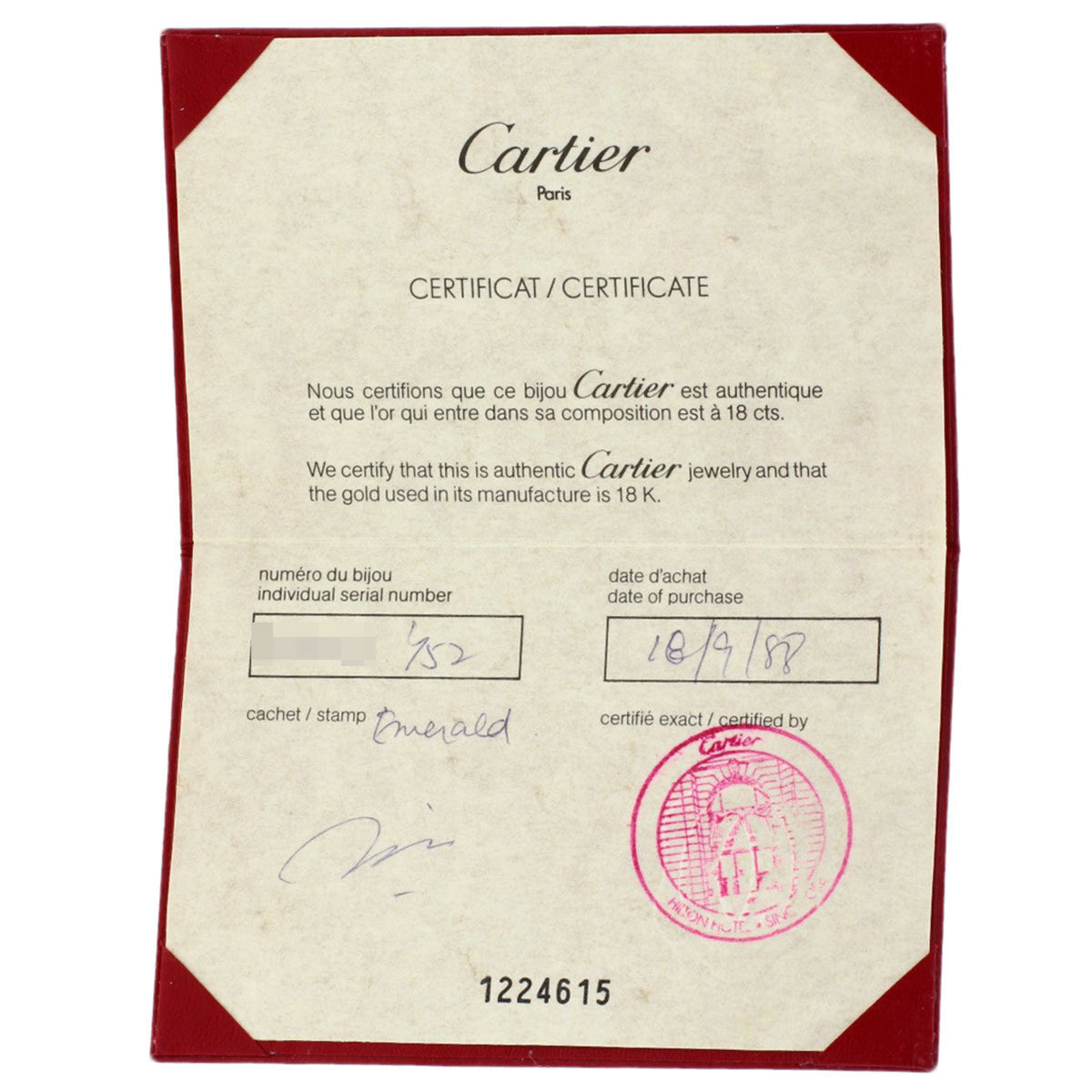 Cartier Pink White Yellow Band Ring (Pre-Owned)