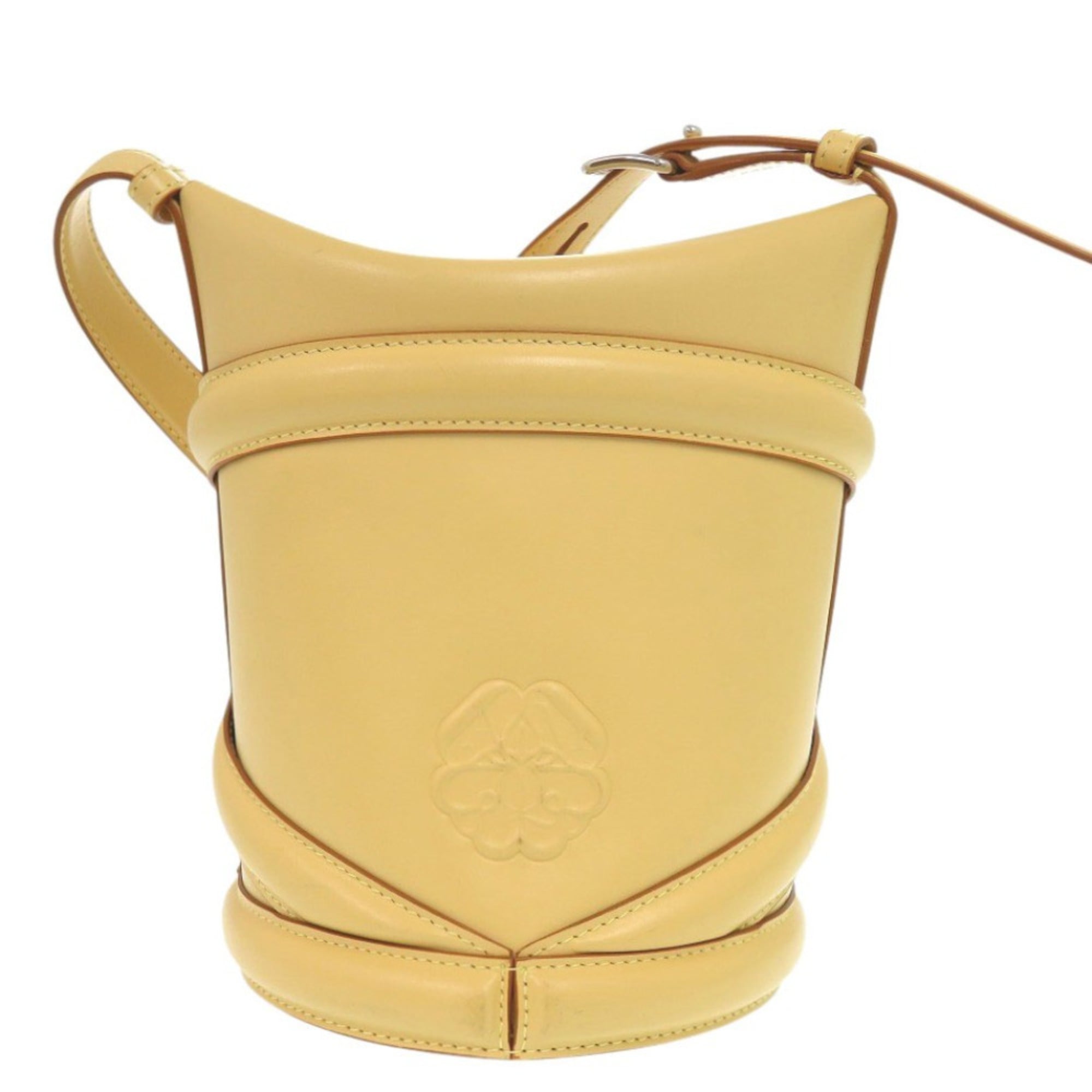 Alexander Mcqueen Yellow Leather Shoulder Bag (Pre-Owned)