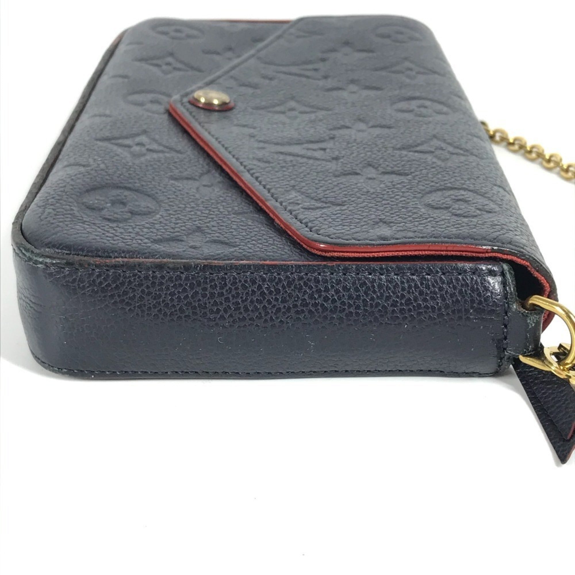 Louis Vuitton Navy Monogram Empreinte Chain/Shoulder Wallet (Pre-Owned)