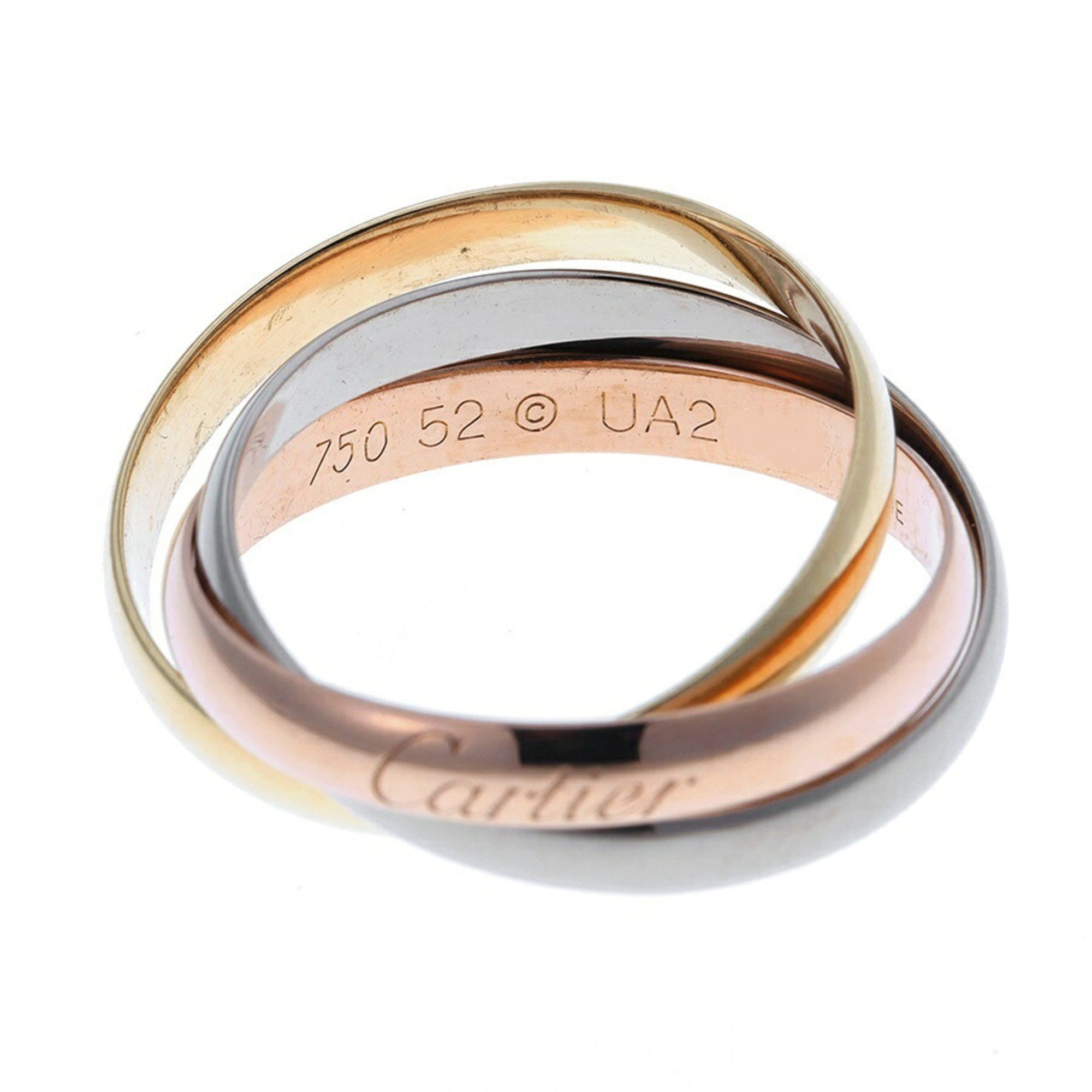 Cartier Pink Gold White Gold Yellow Gold Yellow Gold (18K) Pink Gold (18K) White Gold (18K) Band Ring (Pre-Owned)