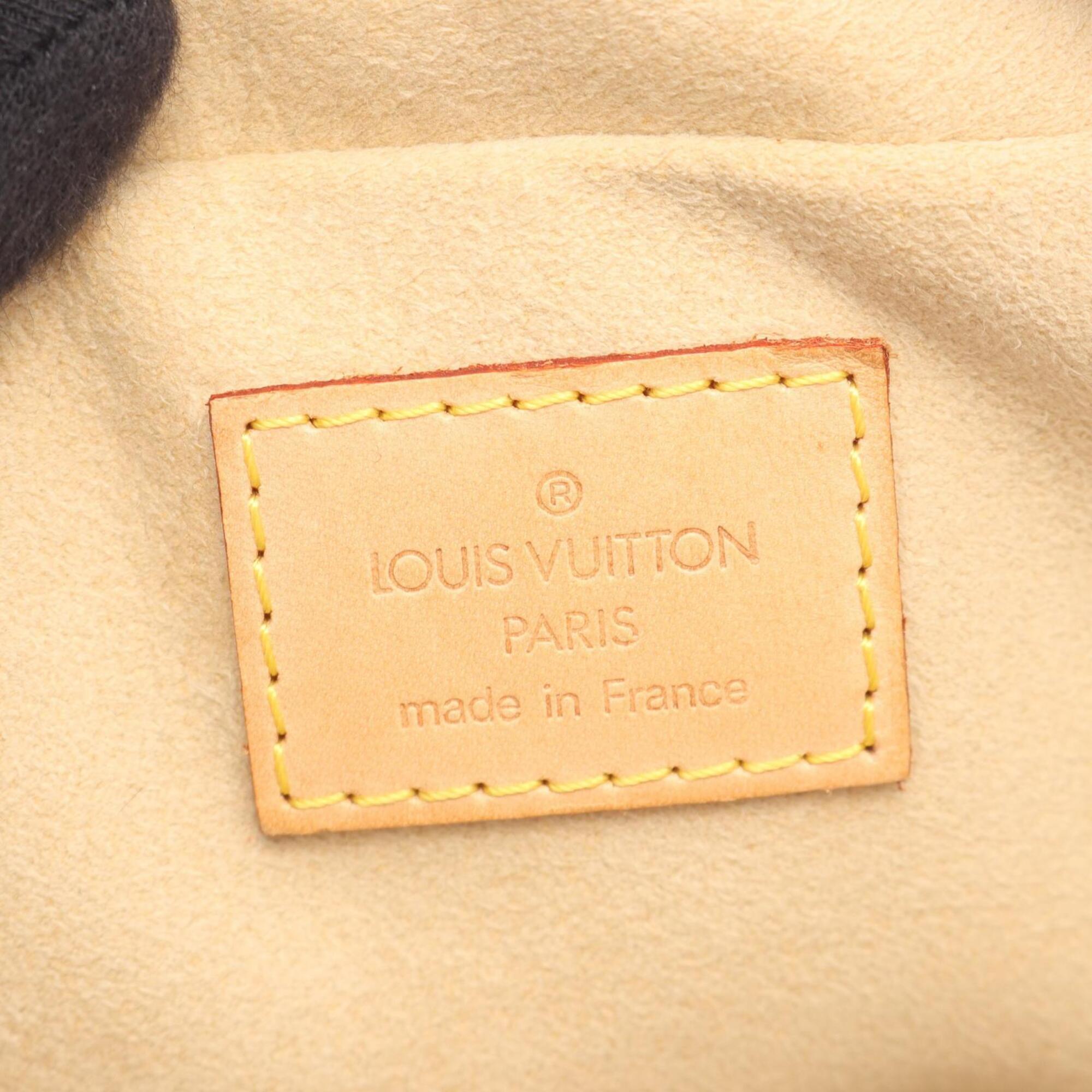 Louis Vuitton Brown Coated Canvas Pvc Monogram Leather Handbag (Pre-Owned)