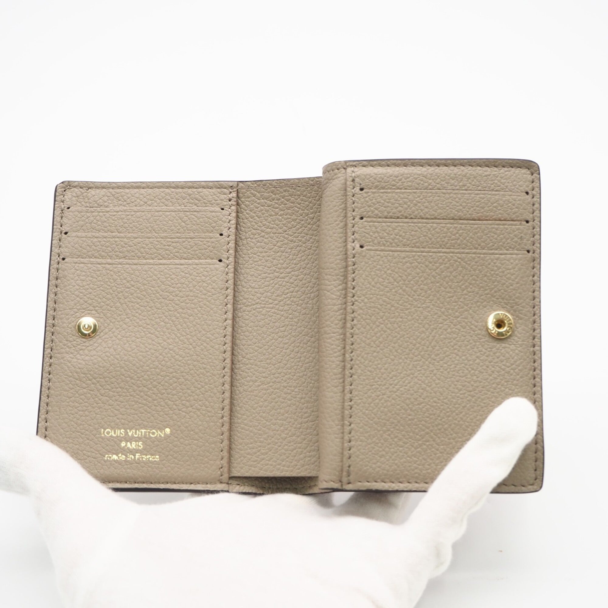 Louis Vuitton Empreinte Beige Leather Wallet (Bi-Fold) (Pre-Owned)