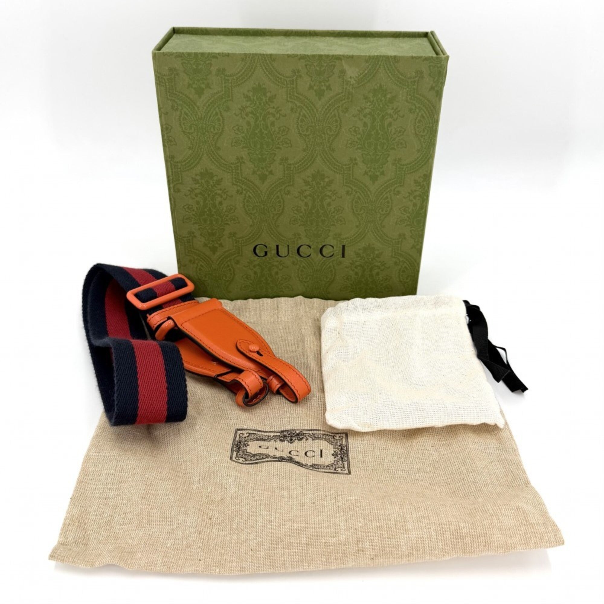 Gucci Orange Leather Shoulder Bag (Pre-Owned)