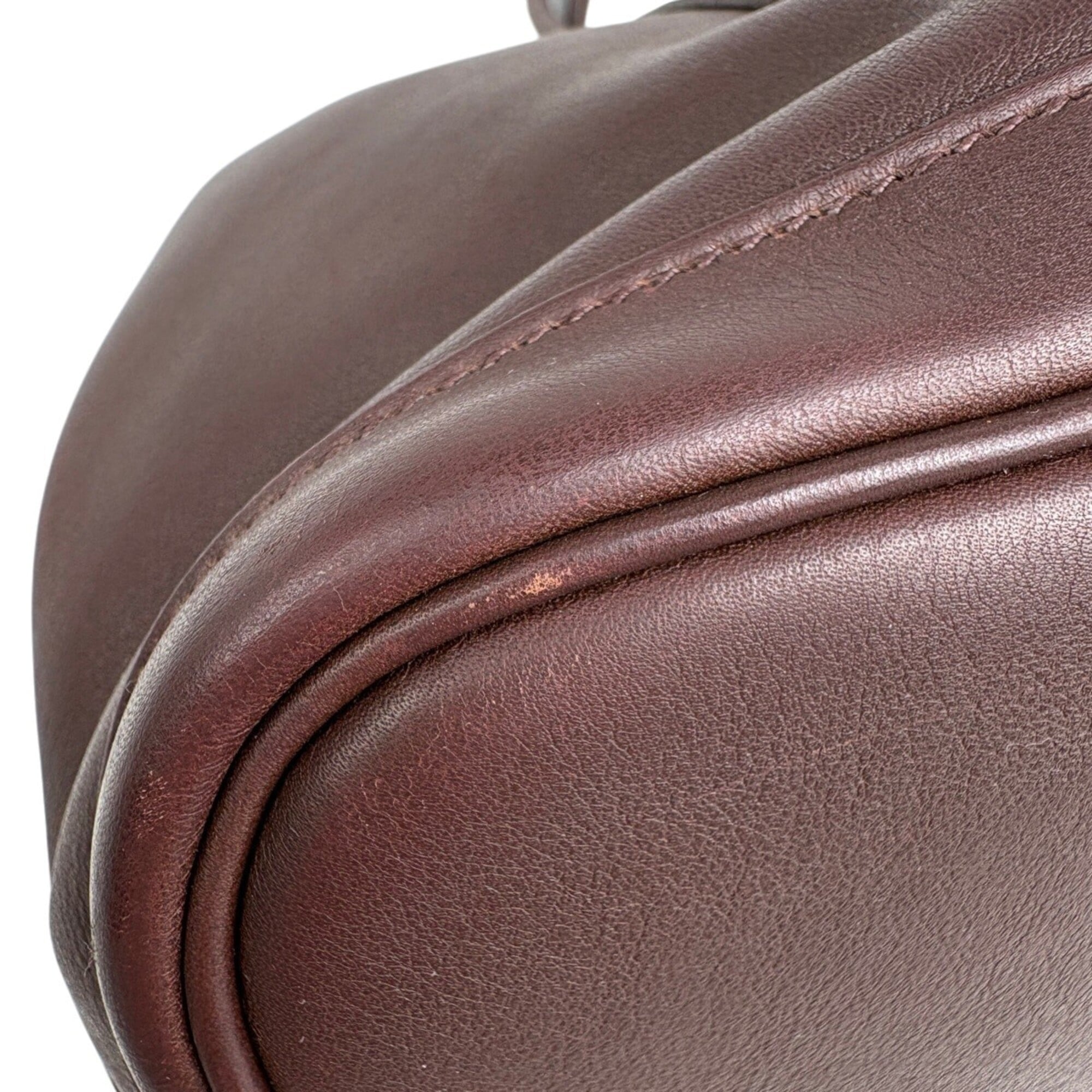 Hermes Brown Swift Leather Handbag Tote Bag (Pre-Owned)
