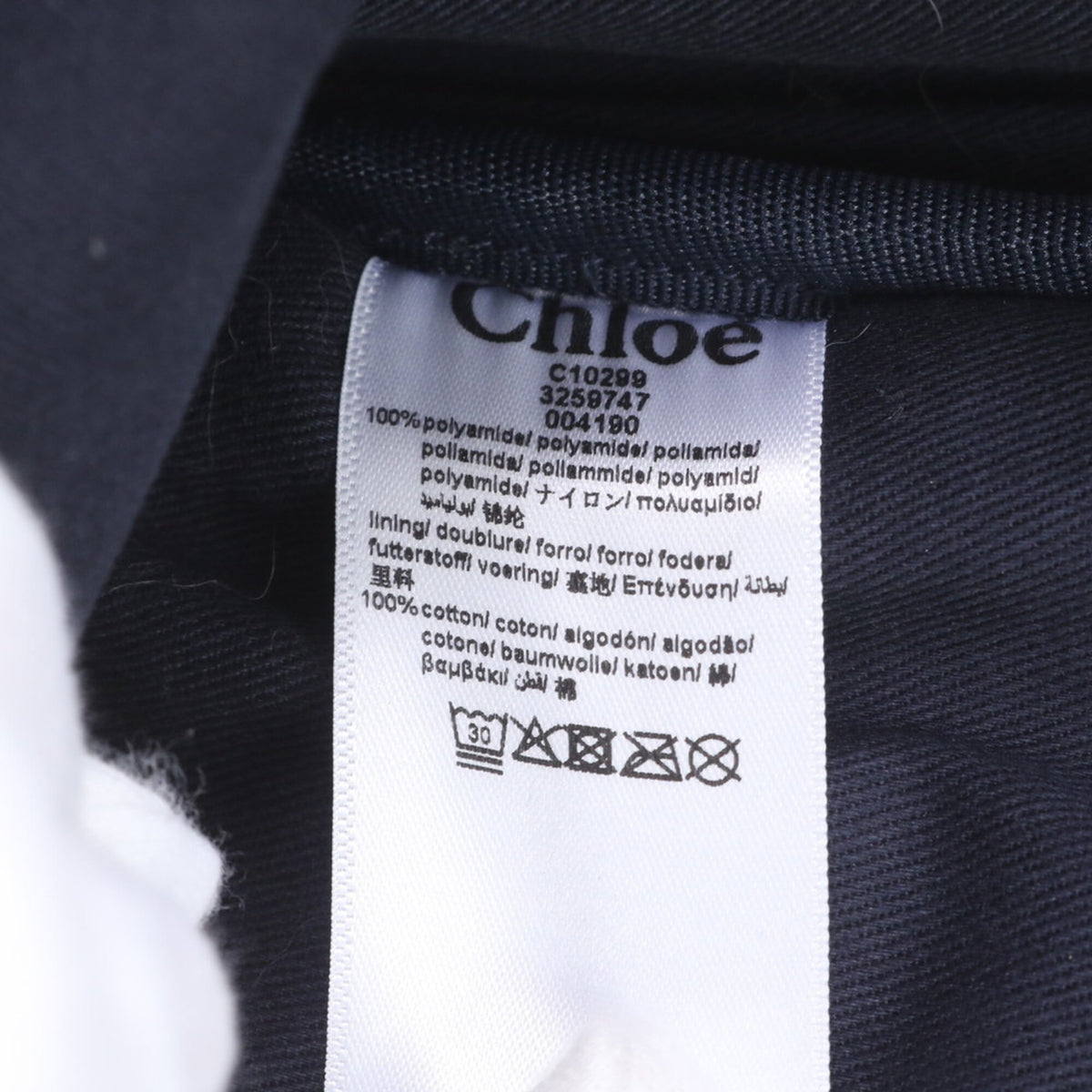 Chloé Navy Backpack Shoulder Bag (Pre-Owned)