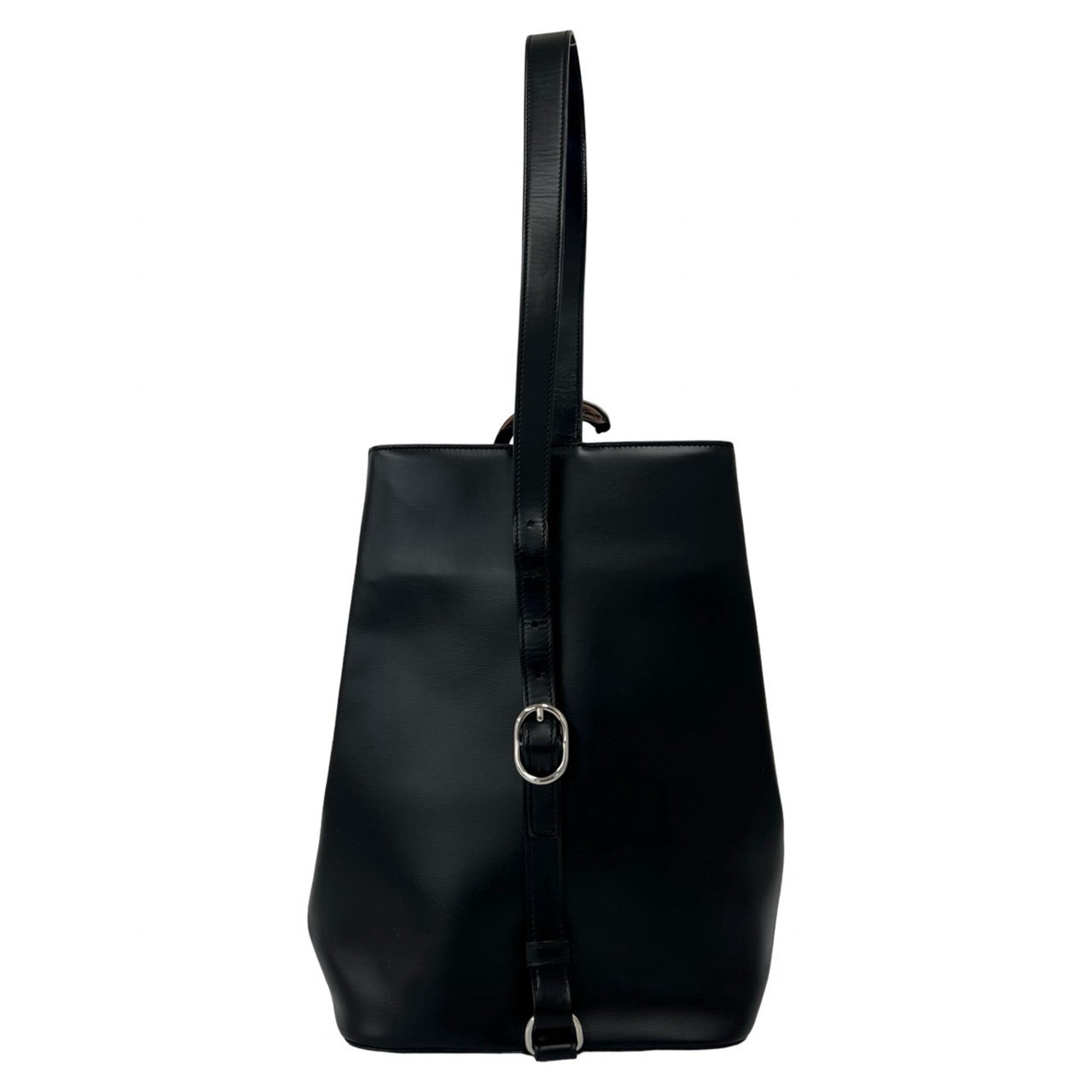 Cartier Black Leather Crossbody Bag Shoulder Bag (Pre-Owned)
