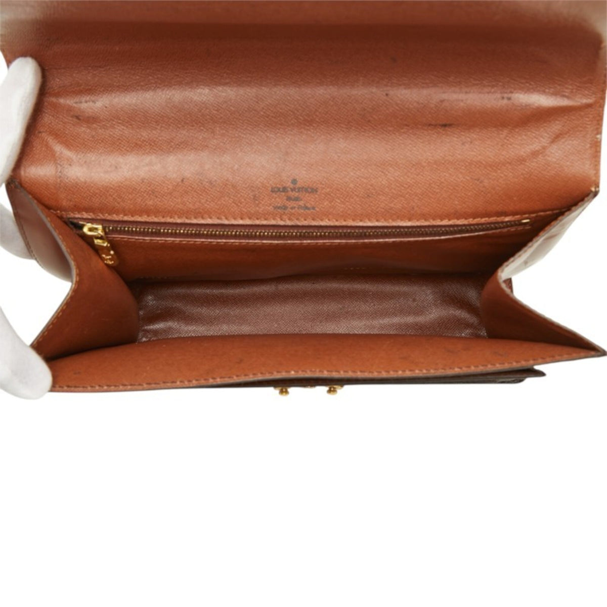 Louis Vuitton Brown Pvc Leather Handbag Shoulder Bag (Pre-Owned)