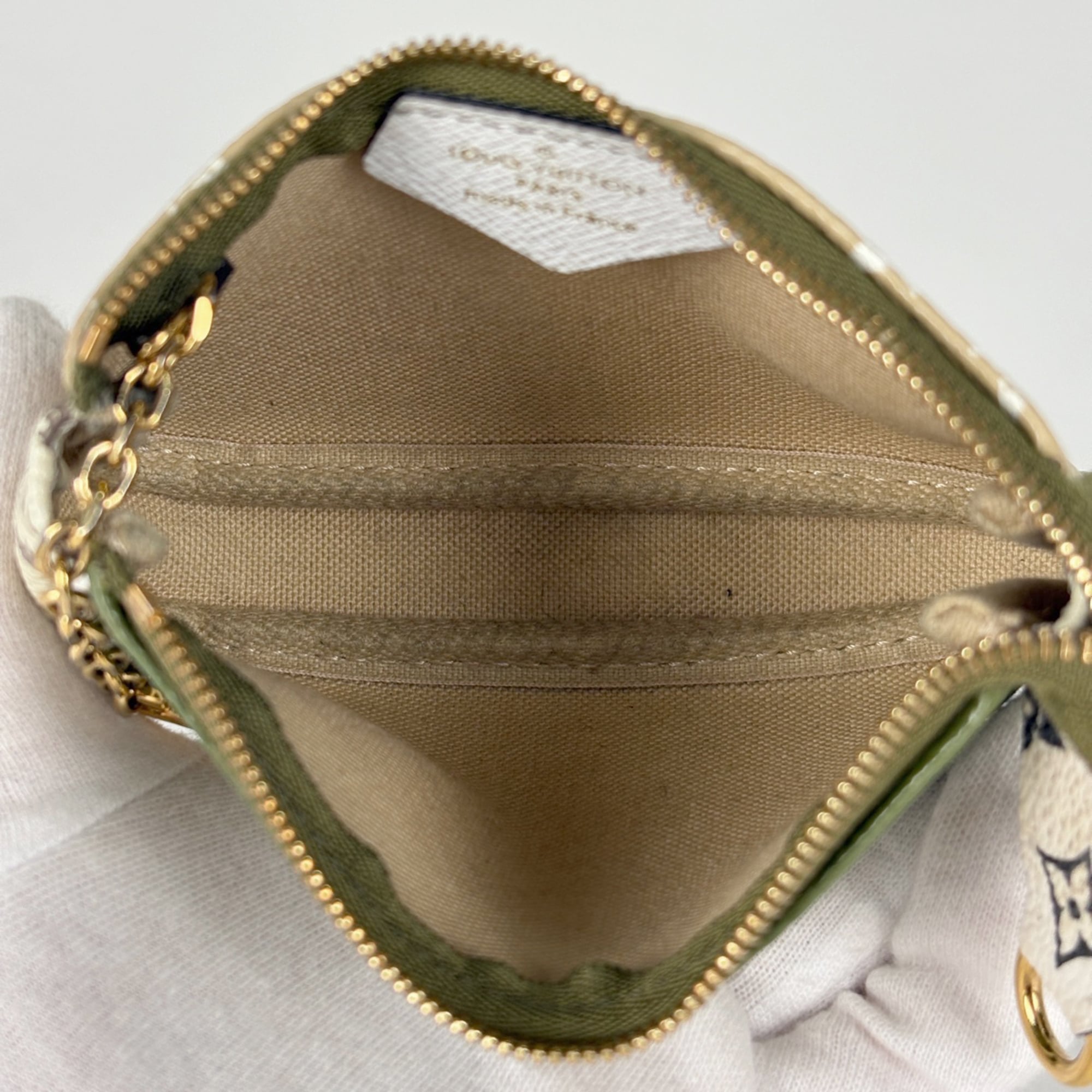 Louis Vuitton Beige Khaki Pochette Pouch (Pre-Owned)