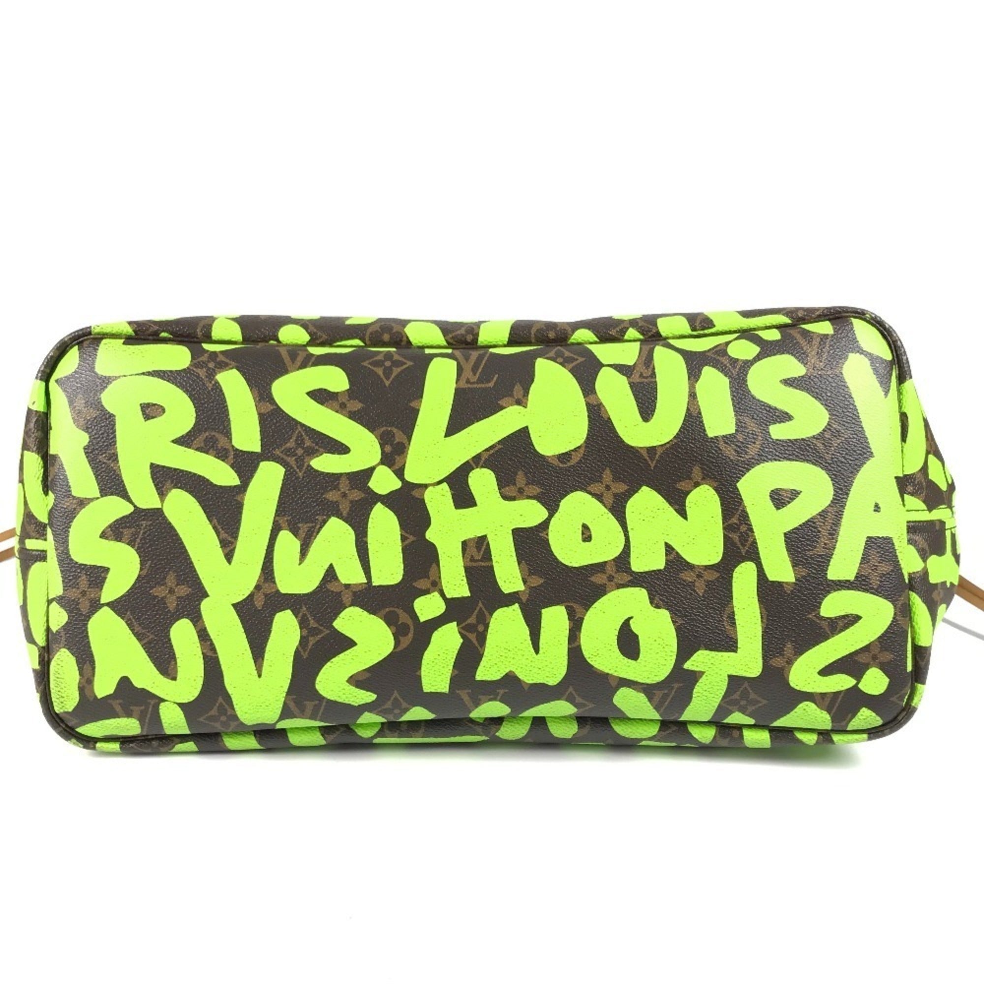 Louis Vuitton Brown Green Vert Monogram Graffiti Shoulder Bag Tote Bag (Pre-Owned)