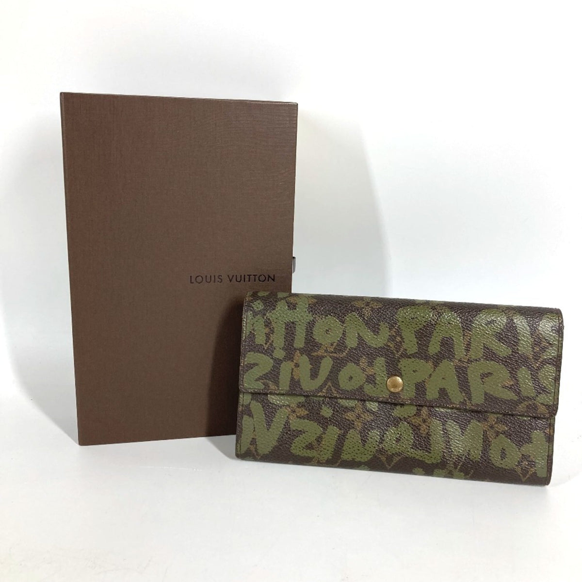 Louis Vuitton Brown Khaki Monogram Graffiti (Pre-Owned)