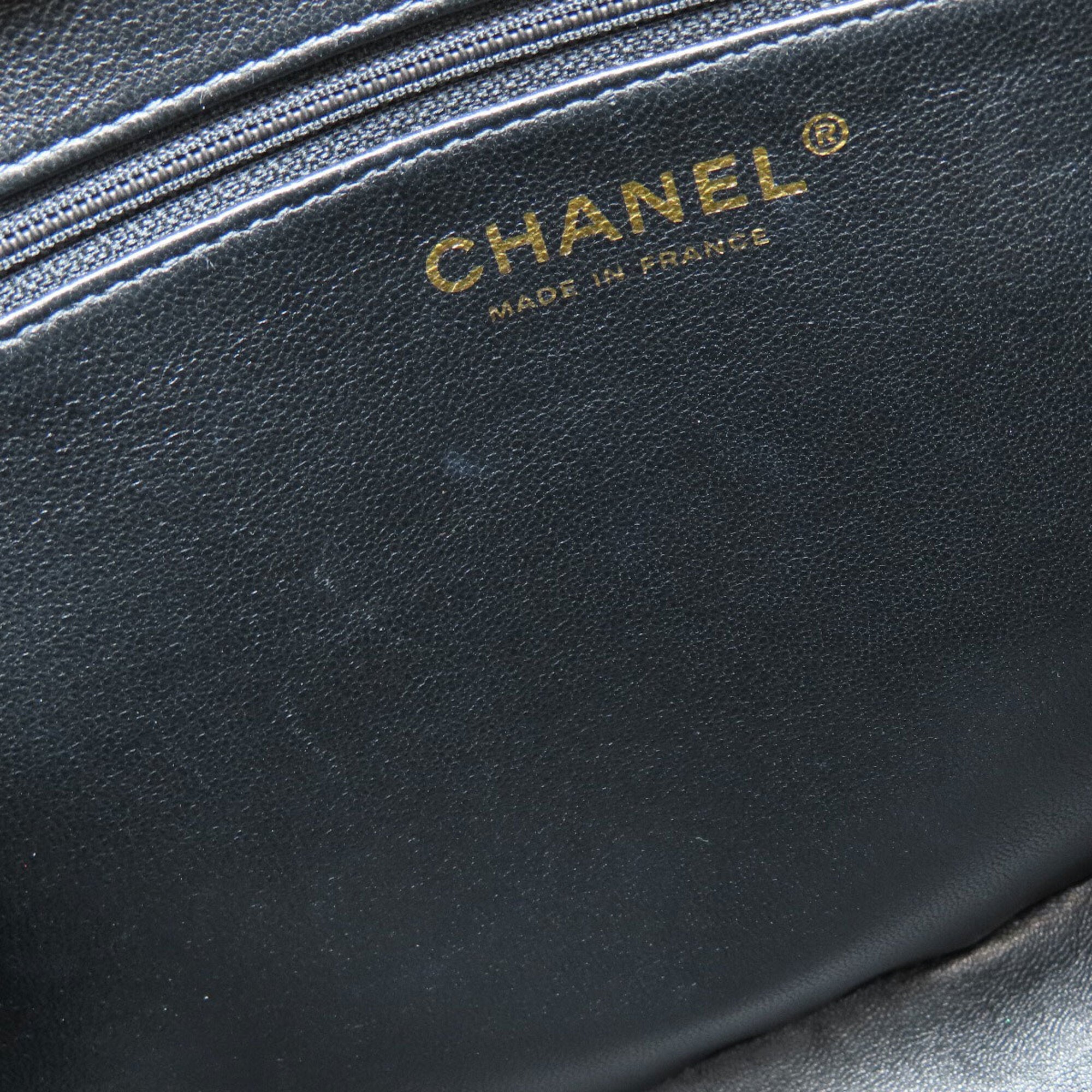 Chanel Black Leather Tote Bag (Pre-Owned)