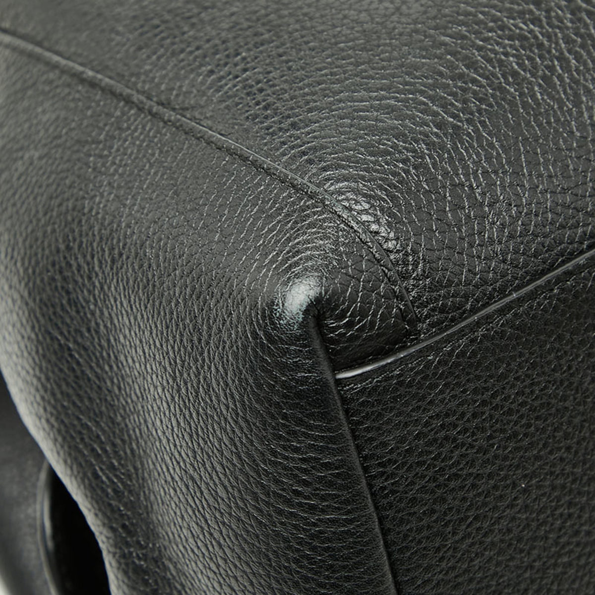 Coach Black Leather Tote Bag (Pre-Owned)