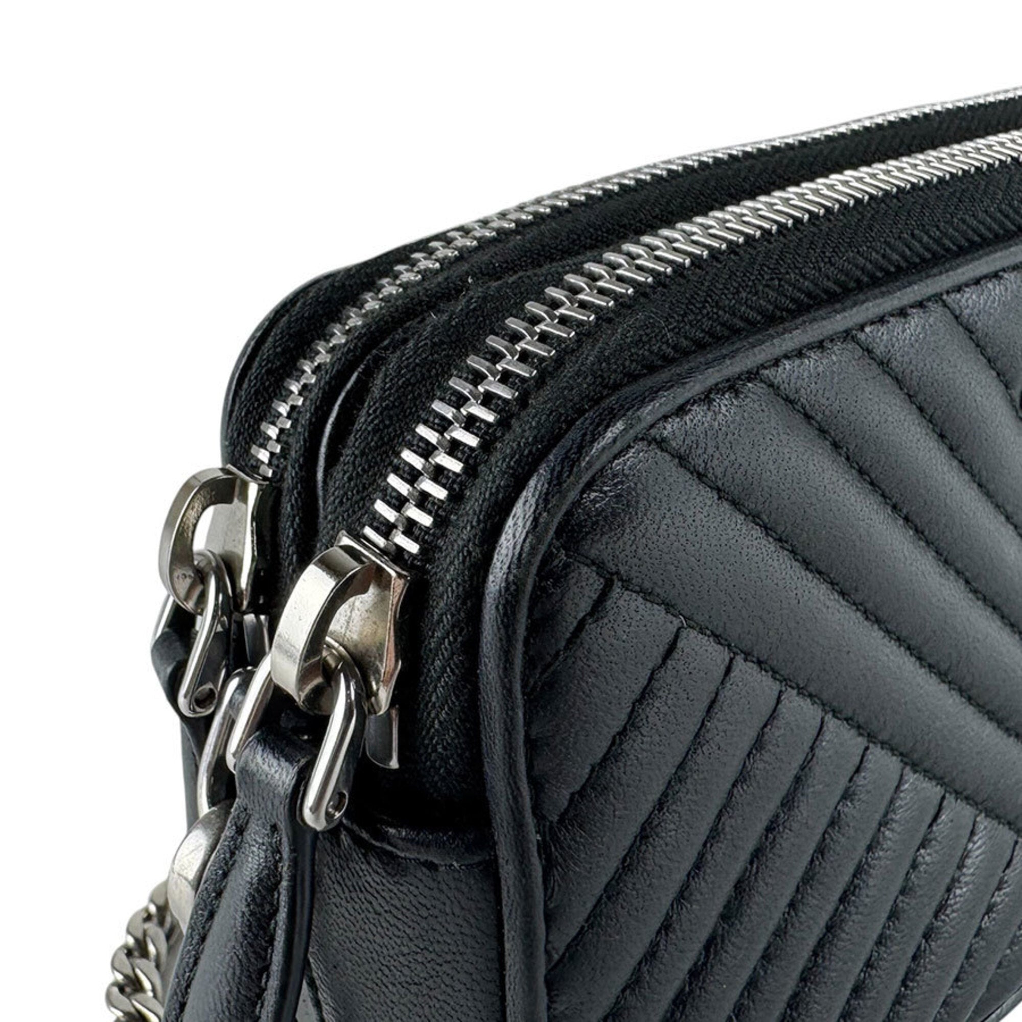 Prada Black Leather Shoulder Bag (Pre-Owned)