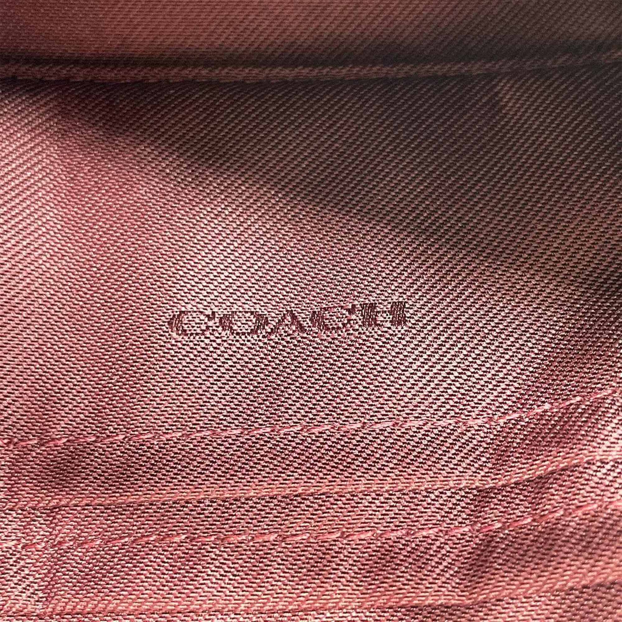 Coach Red Color Leather Handbag (Pre-Owned)