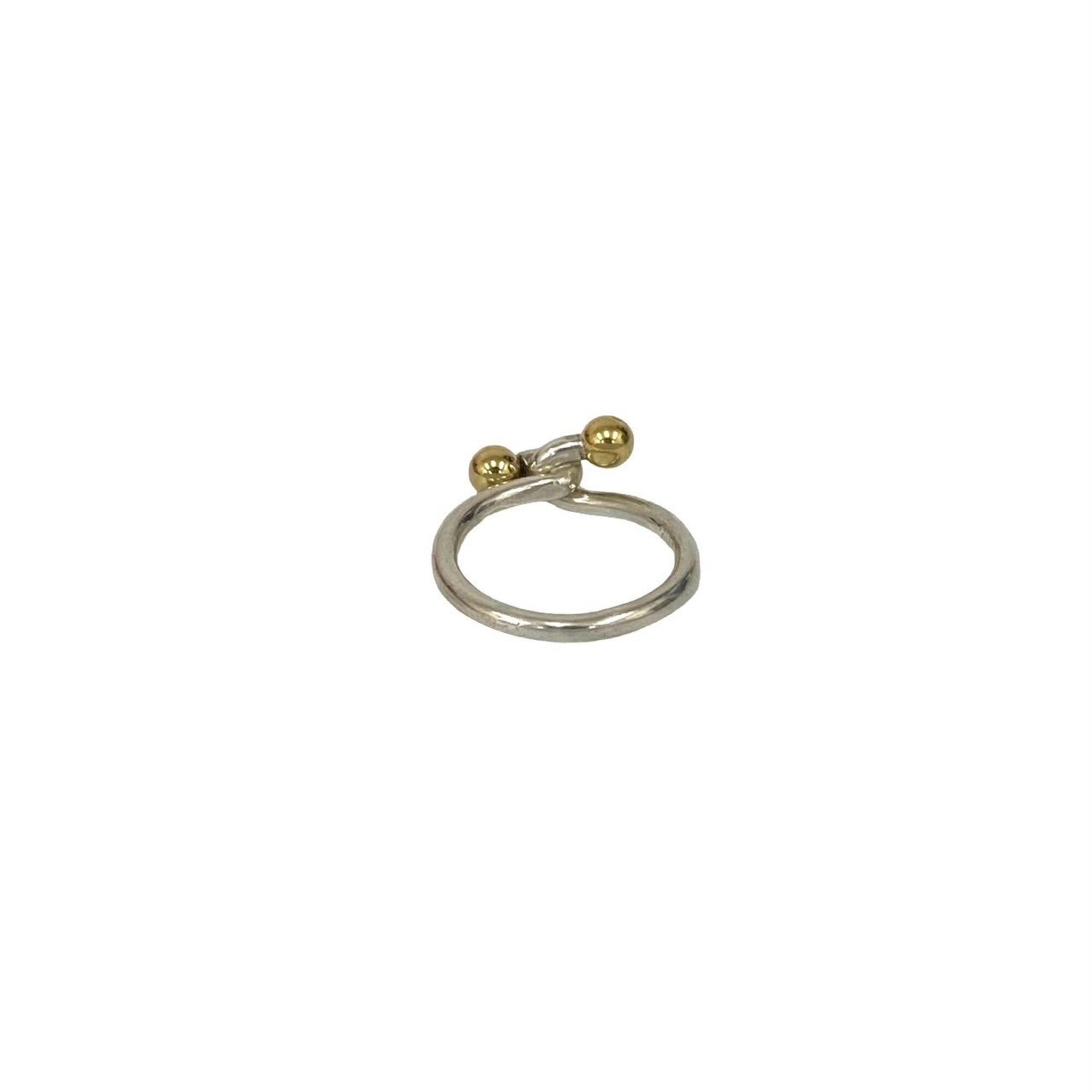 Tiffany Gold Silver Gold (18K) Silver 925 Band Ring (Pre-Owned)