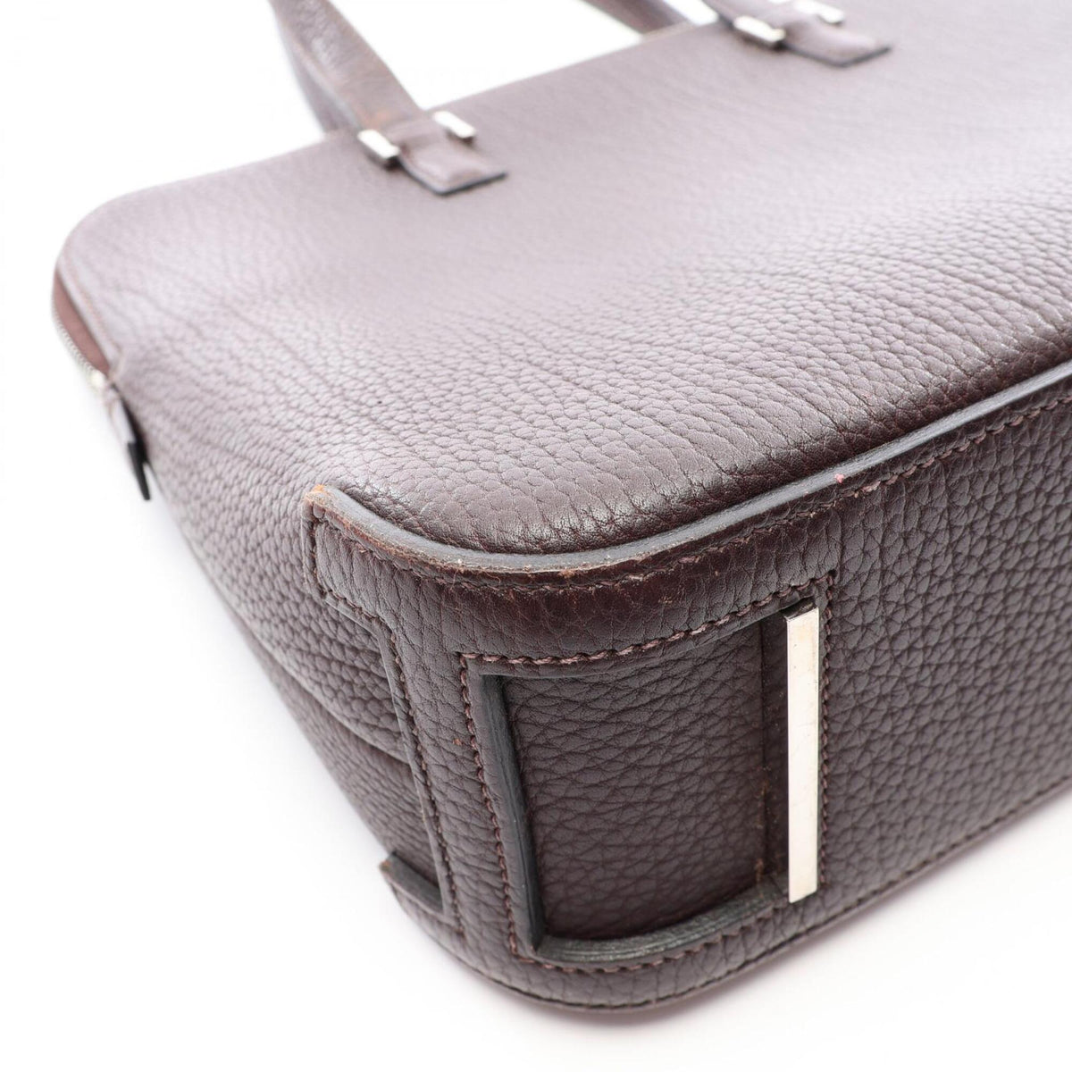 Hermes Brown Togo Leather Handbag (Pre-Owned)