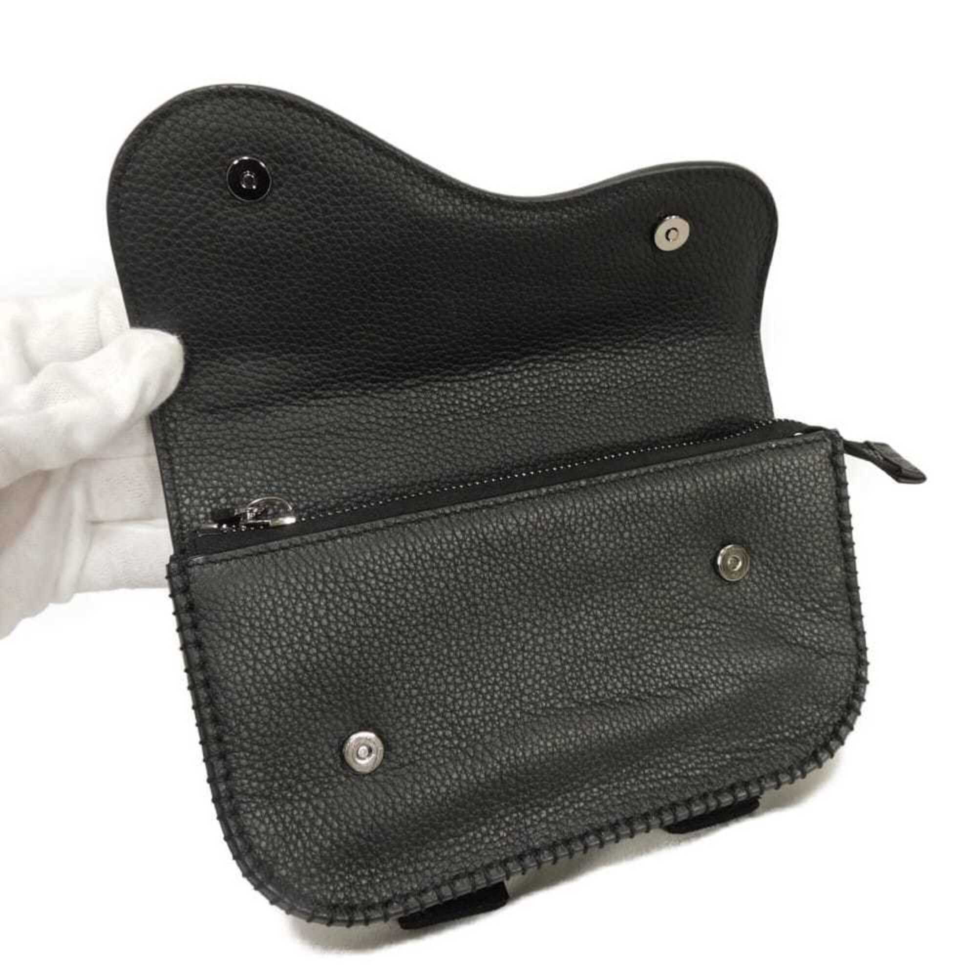 Christian Dior Black Leather Handbag Pouch (Pre-Owned)