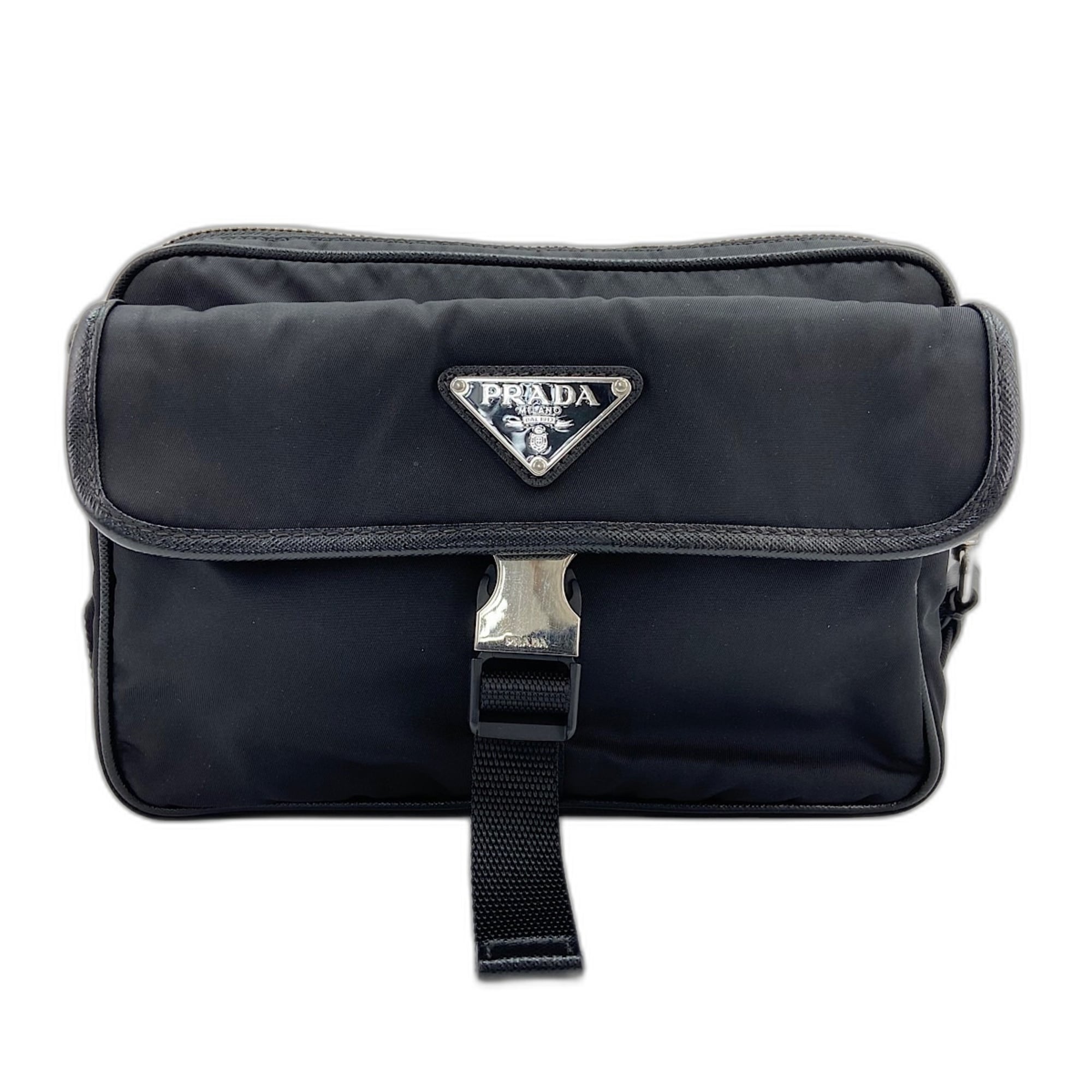 Prada Black Nylon Shoulder Bag (Pre-Owned)