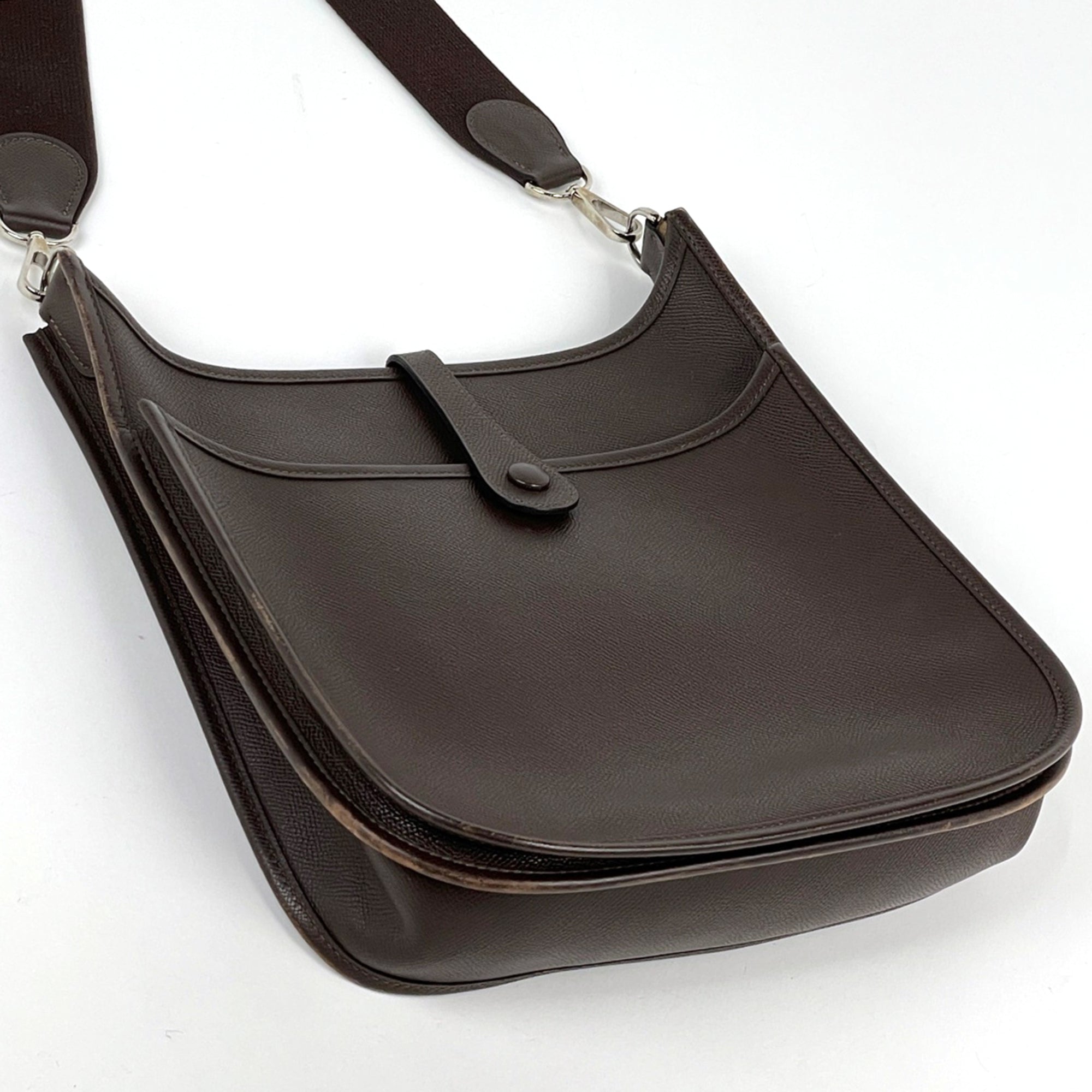 Hermes Chocolate Epsom Leather Shoulder Bag (Pre-Owned)