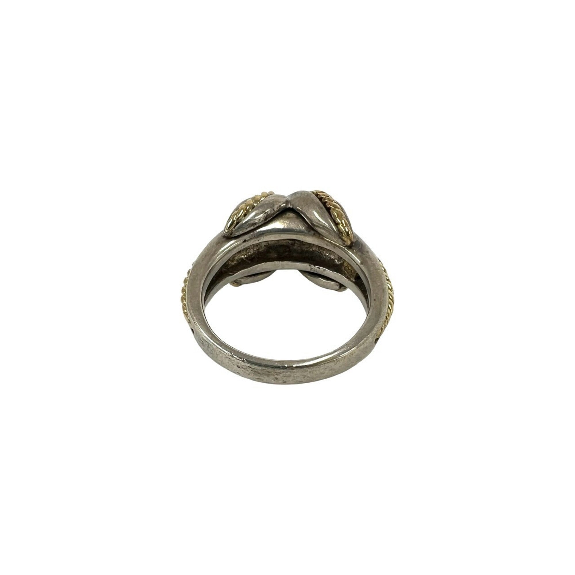 Tiffany Gold Silver Yellow Gold (18K) Silver 925 Band Ring (Pre-Owned)
