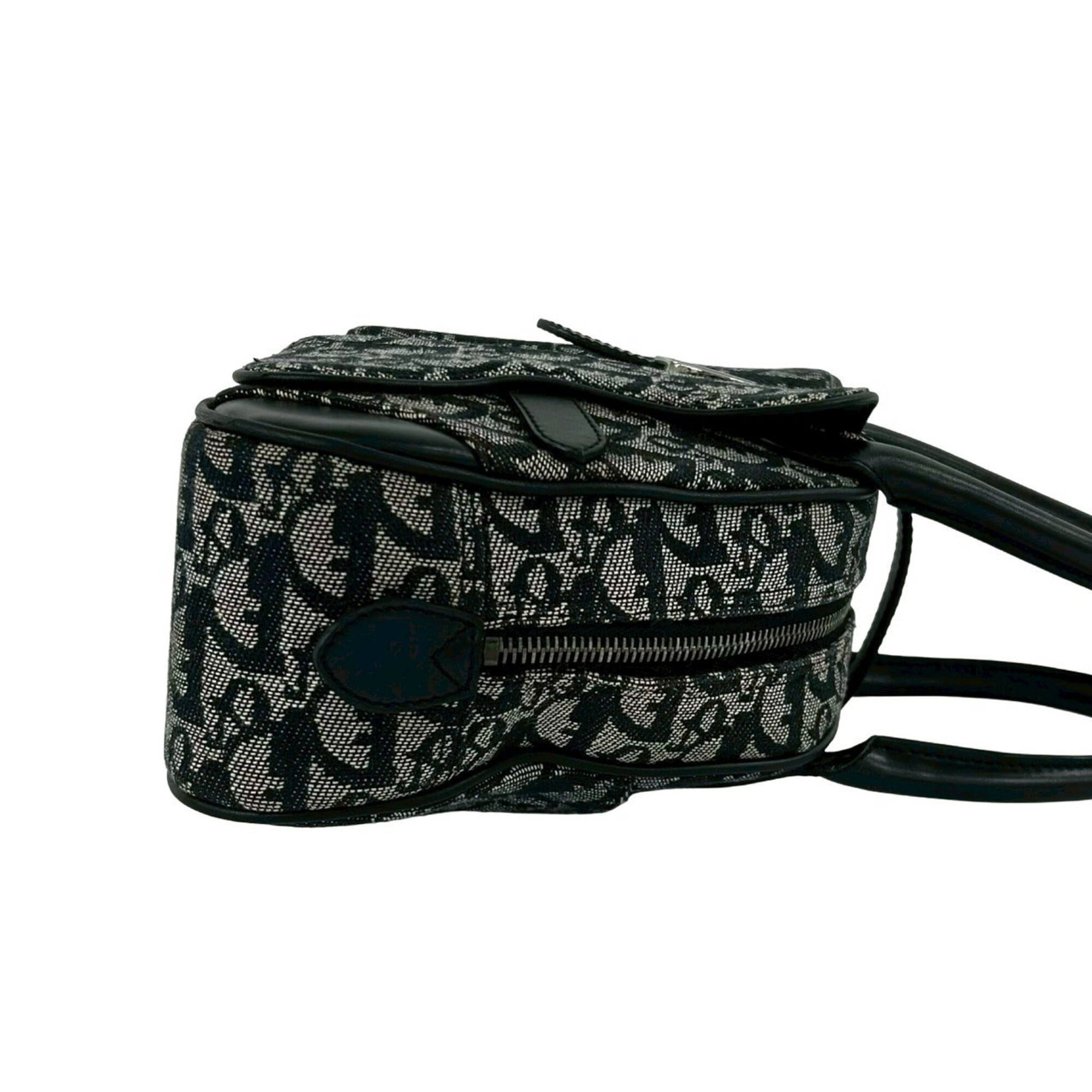 Christian Dior Black Canvas Leather Handbag (Pre-Owned)