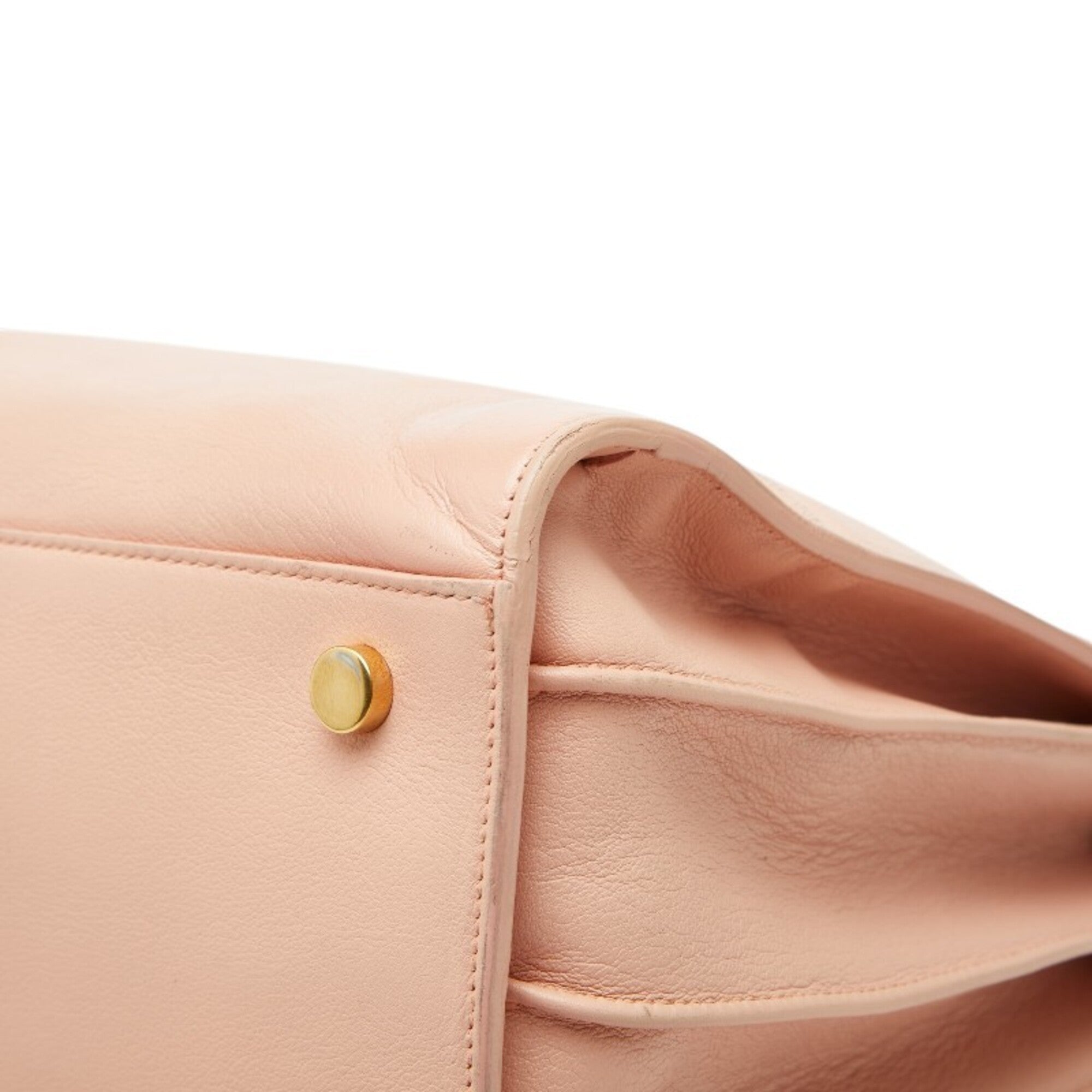 Saint Laurent Pink Leather Handbag Shoulder Bag (Pre-Owned)