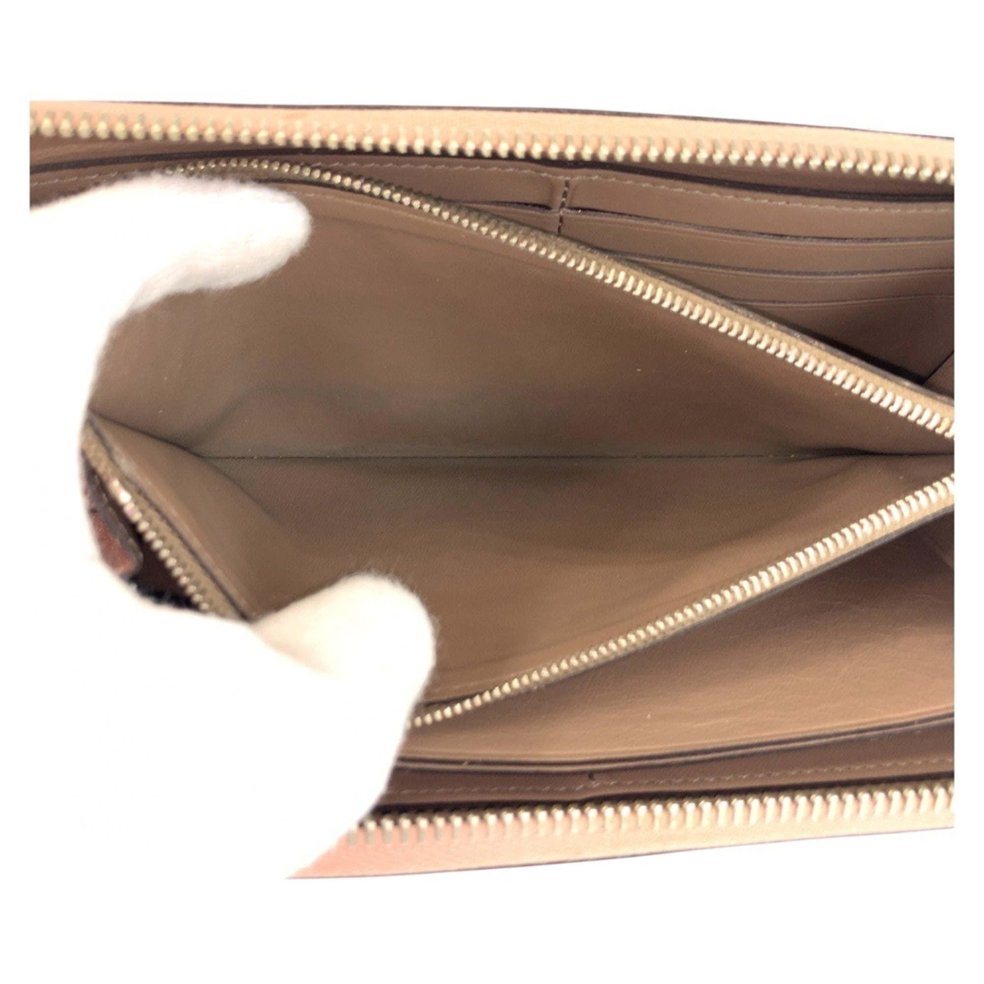 Louis Vuitton Grayish Magnolia Pink Leather Long Wallet (Bi-Fold) (Pre-Owned)