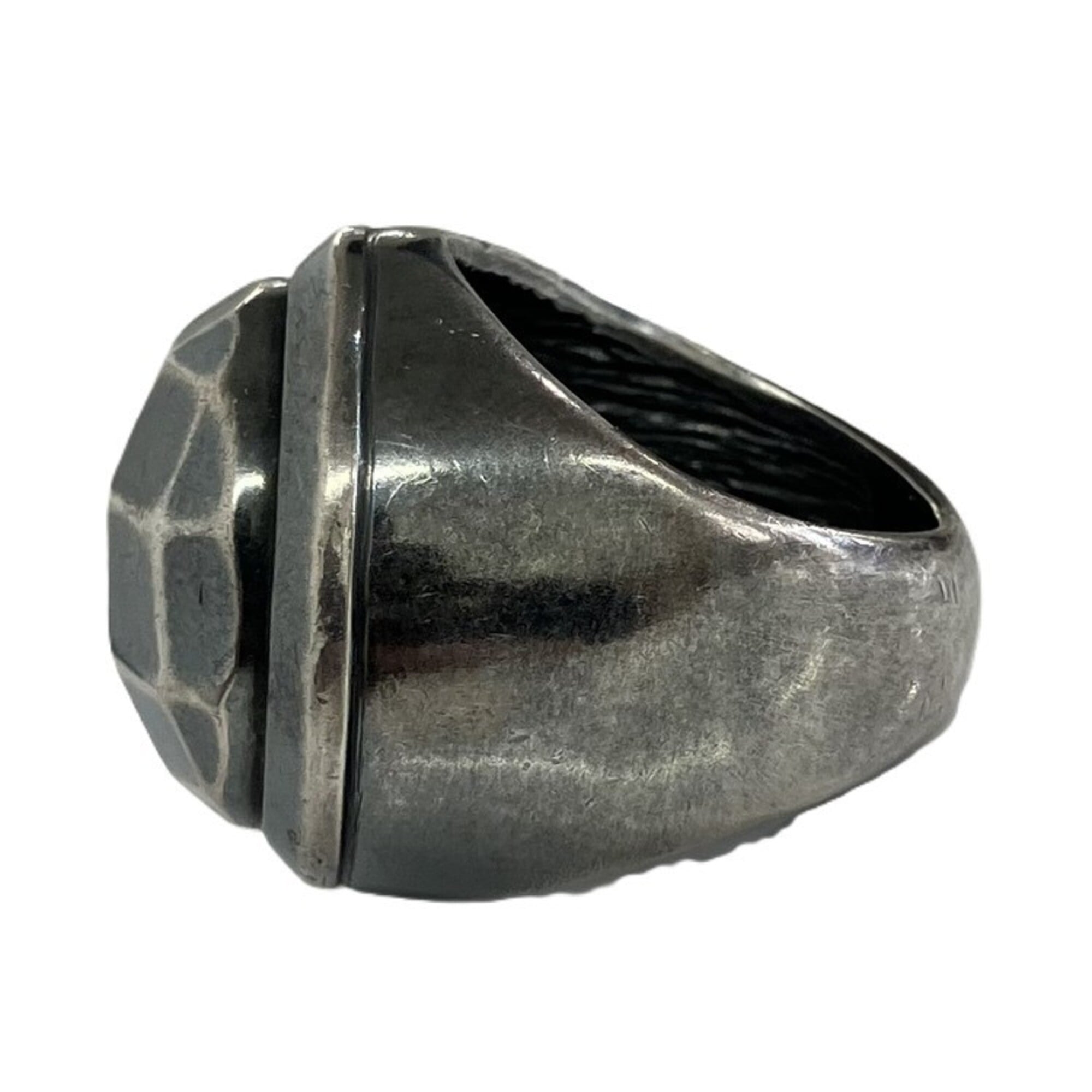 Bottega Veneta Silver Silver 925 Band Ring (Pre-Owned)