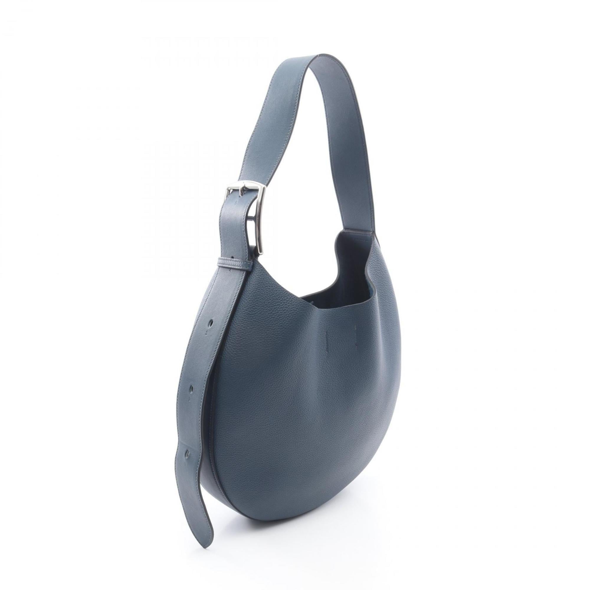 Hermes Navy Togo Leather Leather Handbag Shoulder Bag (Pre-Owned)