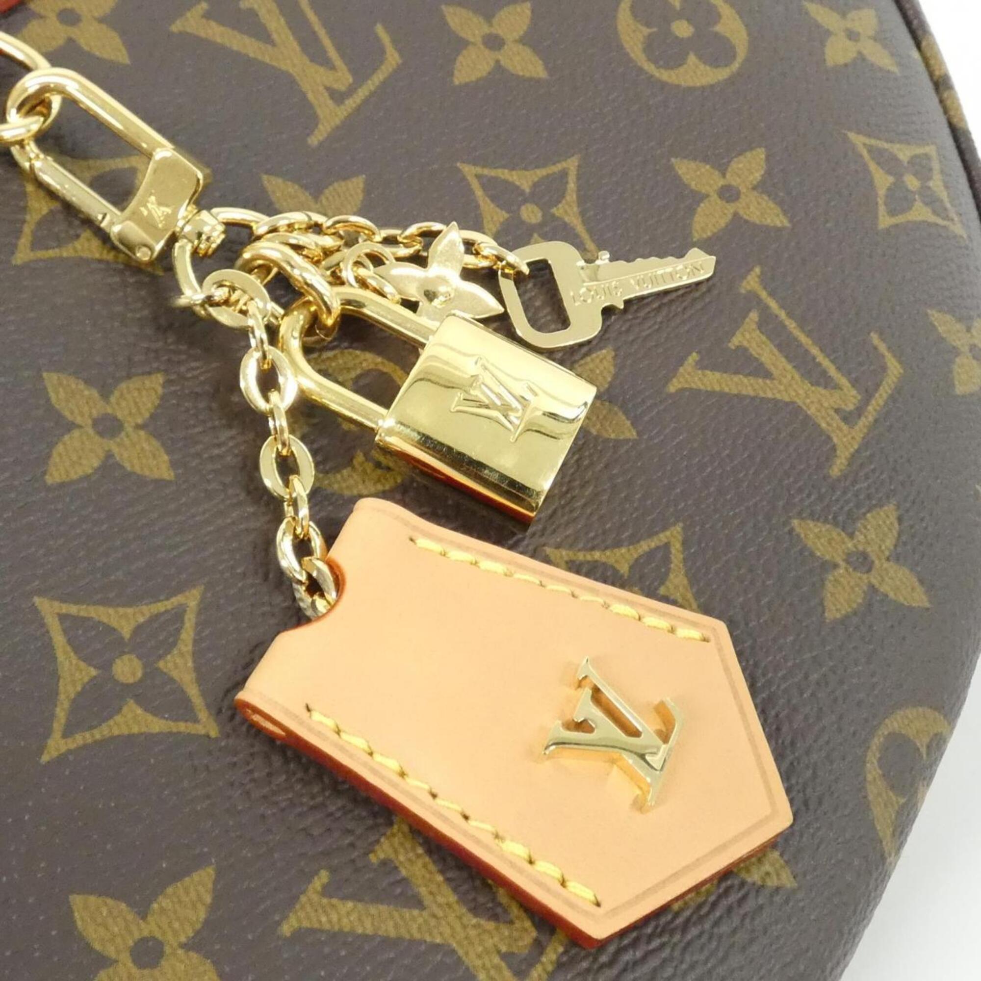 Louis Vuitton Marron Coated Canvas Shoulder Bag (Pre-Owned)