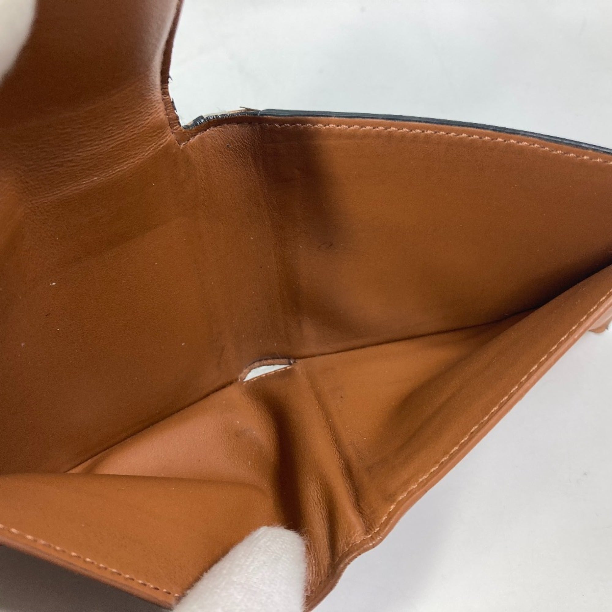 Celine Brown Dark Brown Leather Wallet (Bi-Fold) (Pre-Owned)