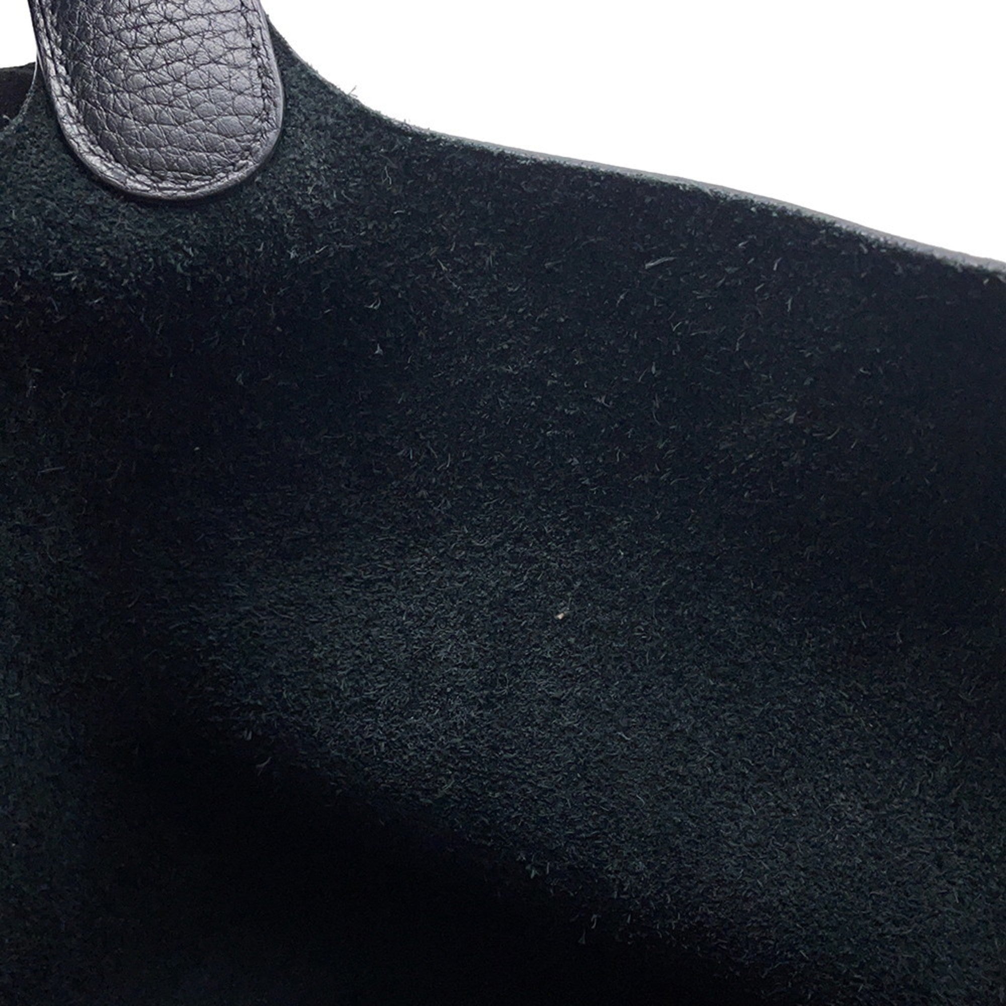 Hermes Black Taurillon Clemence Leather Handbag (Pre-Owned)
