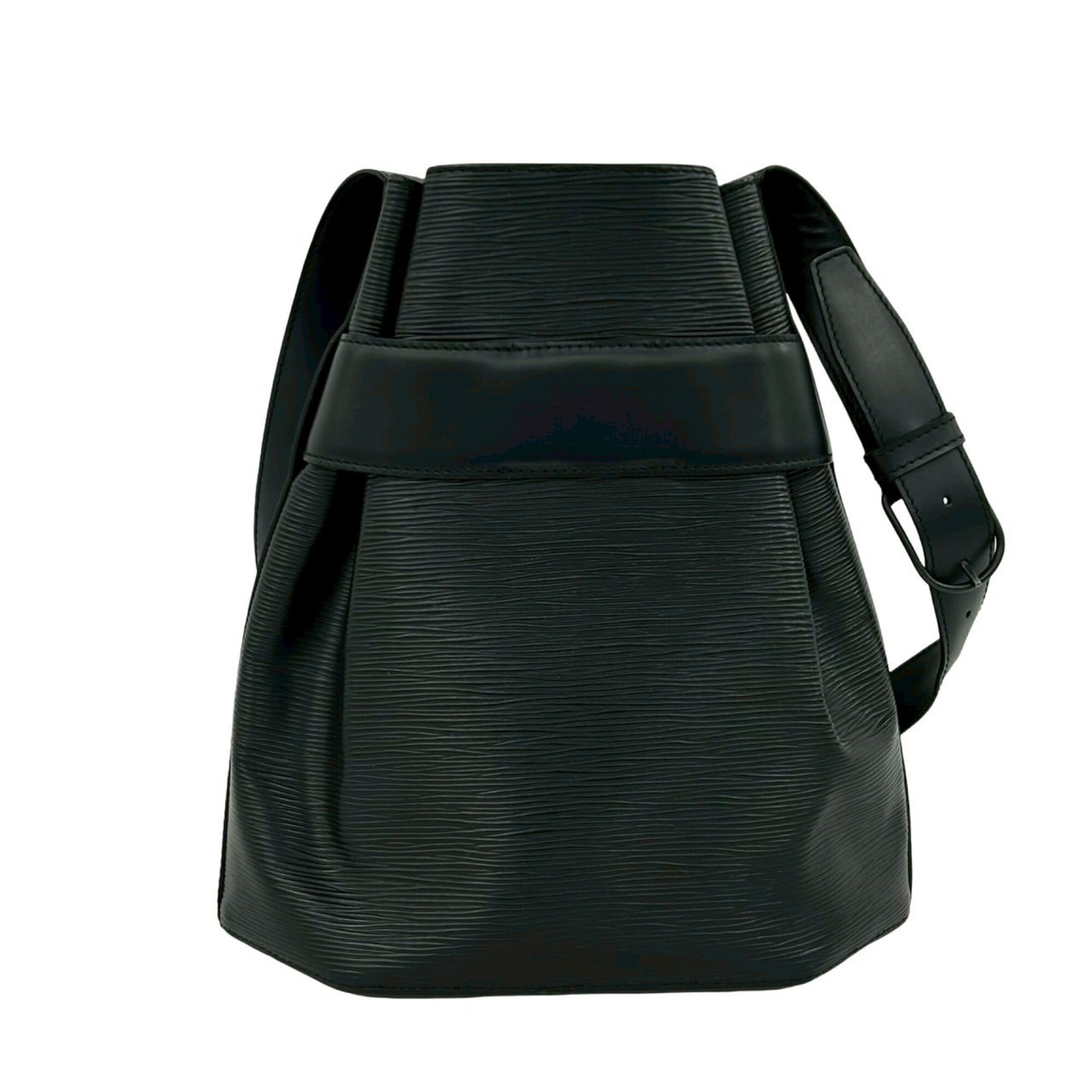 Louis Vuitton Black Leather Shoulder Bag (Pre-Owned)