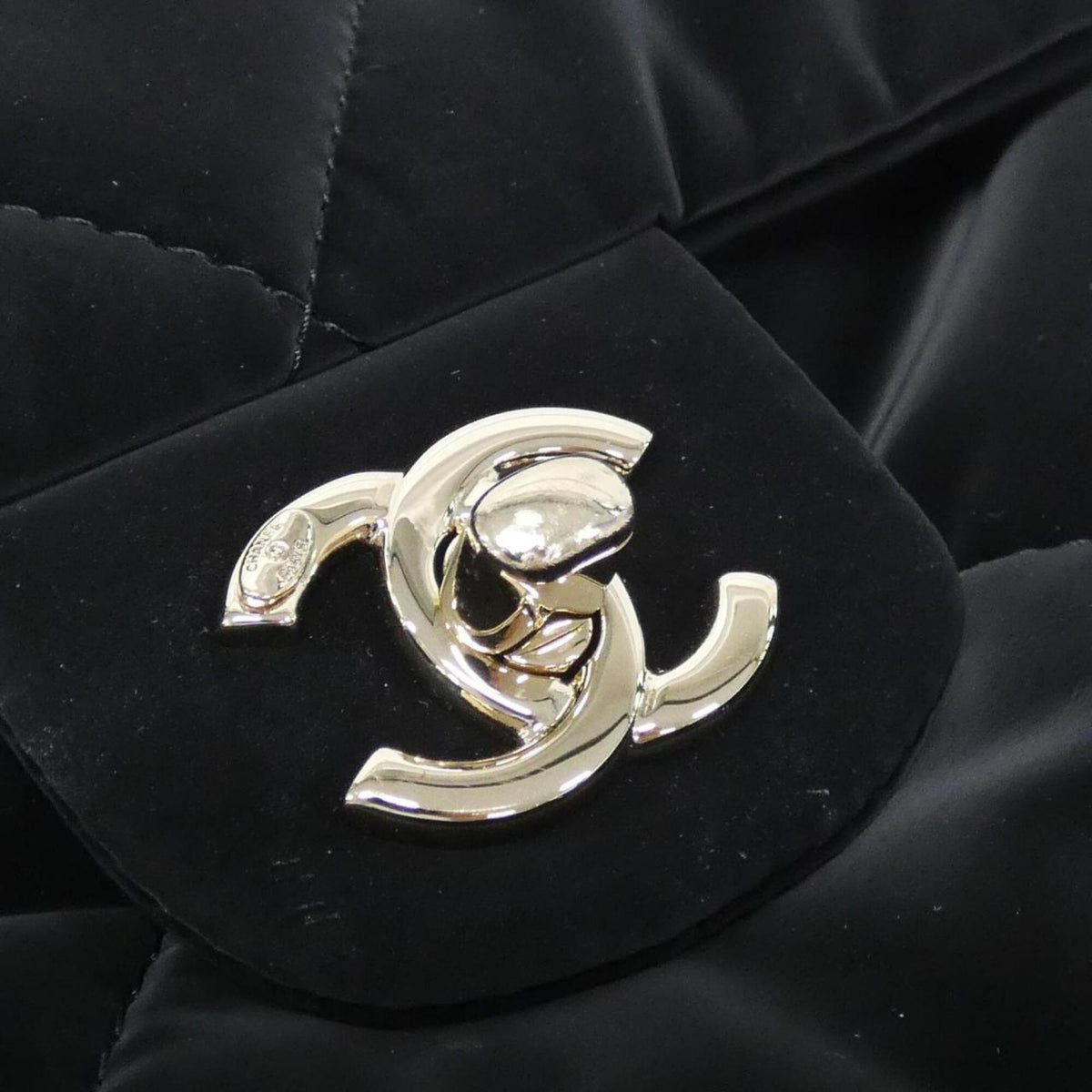 Chanel Black Velvet Nylon Backpack (Pre-Owned)